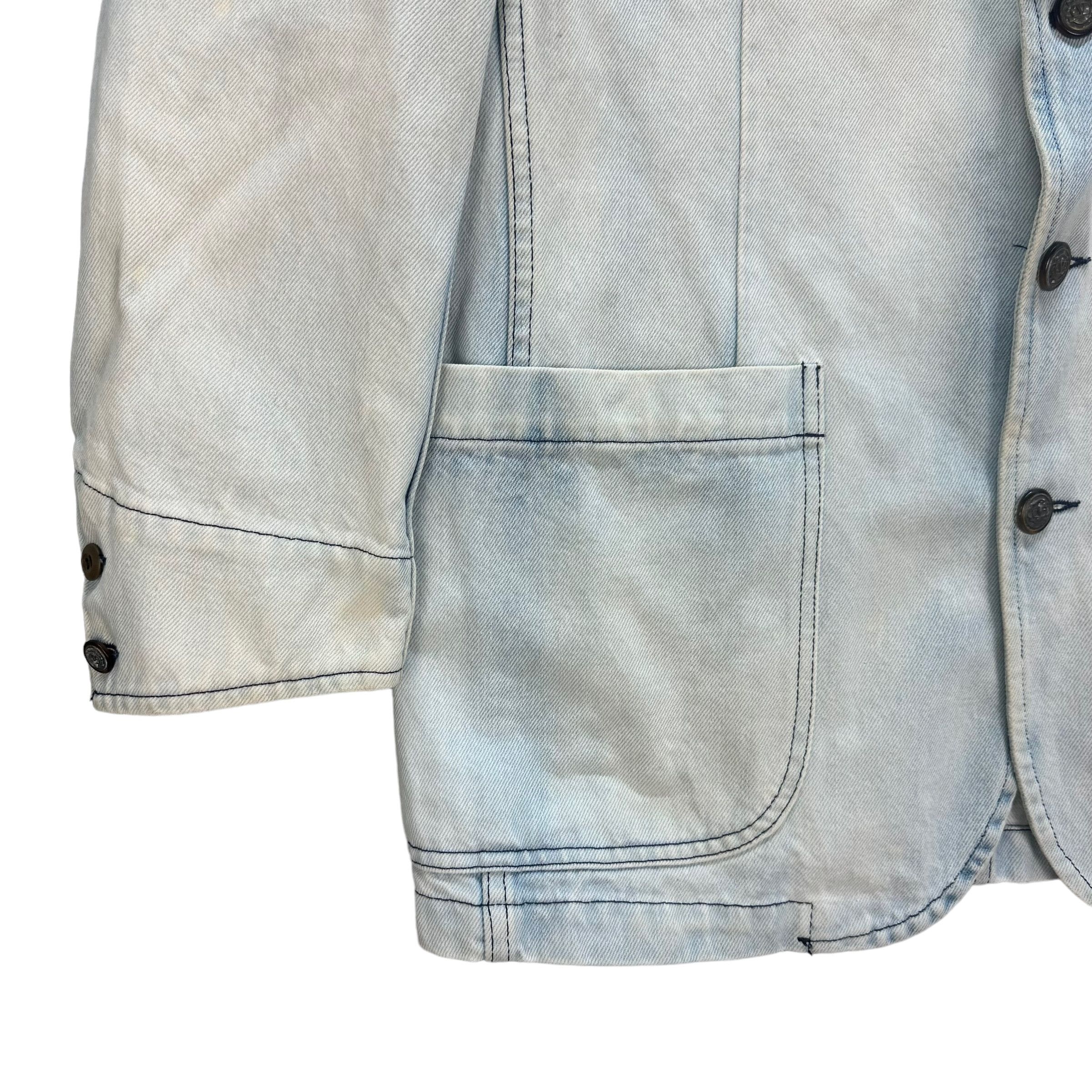 Vintage Valentino Garavani Jeans Washed Denim Casual Jacket #A7-0173 Size US M / EU 48-50 / 2 - 5 Thumbnail