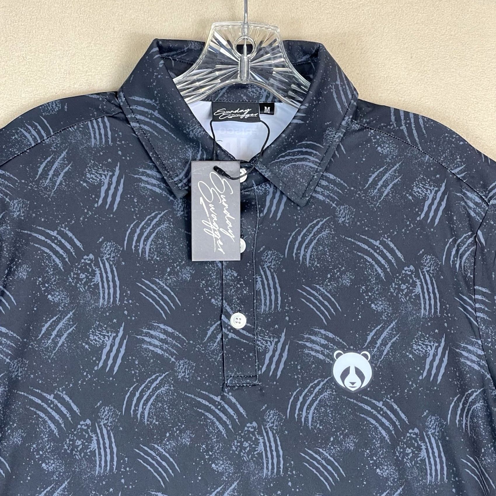 Vintage Sunday Swagger Polo Shirt Mens Medium Gray Golf Performance Stretch Breathable Polo shirt Mens Gray Golf Performance Stretch Breathable Size US M / EU 48-50 / 2 - 2 Thumbnail