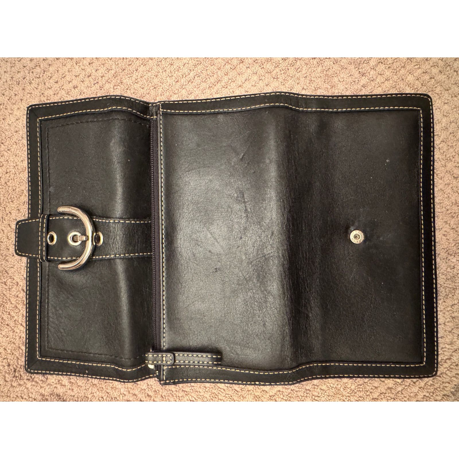 Coach Coach Black Leather Wallet Size ONE SIZE - 3 Thumbnail