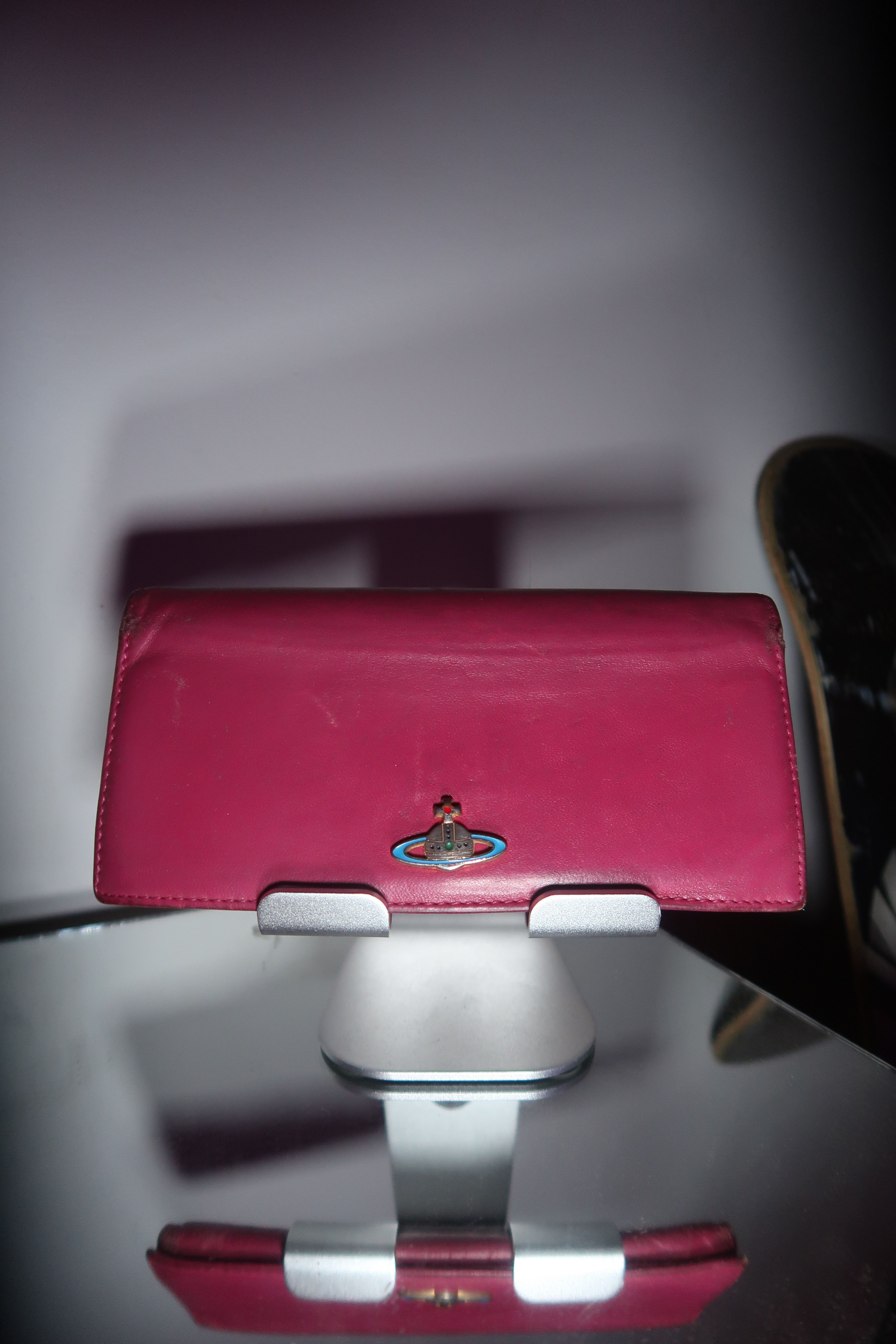 Vivienne Westwood `Vivienne Westwood Pink Leather Long Wallet Gold Orb Italy` Size ONE SIZE - 1 Thumbnail