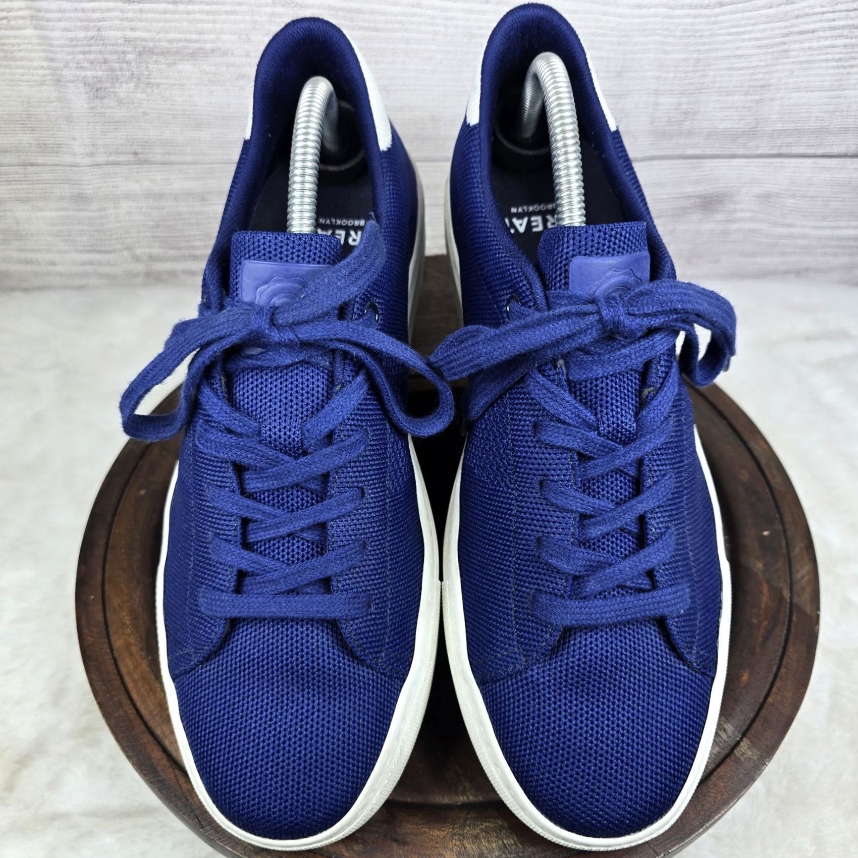 Greats Brooklyn Men\'s Royale Knit Blue Low Top Casual Sneakers Mens 8 NEW close main image 2