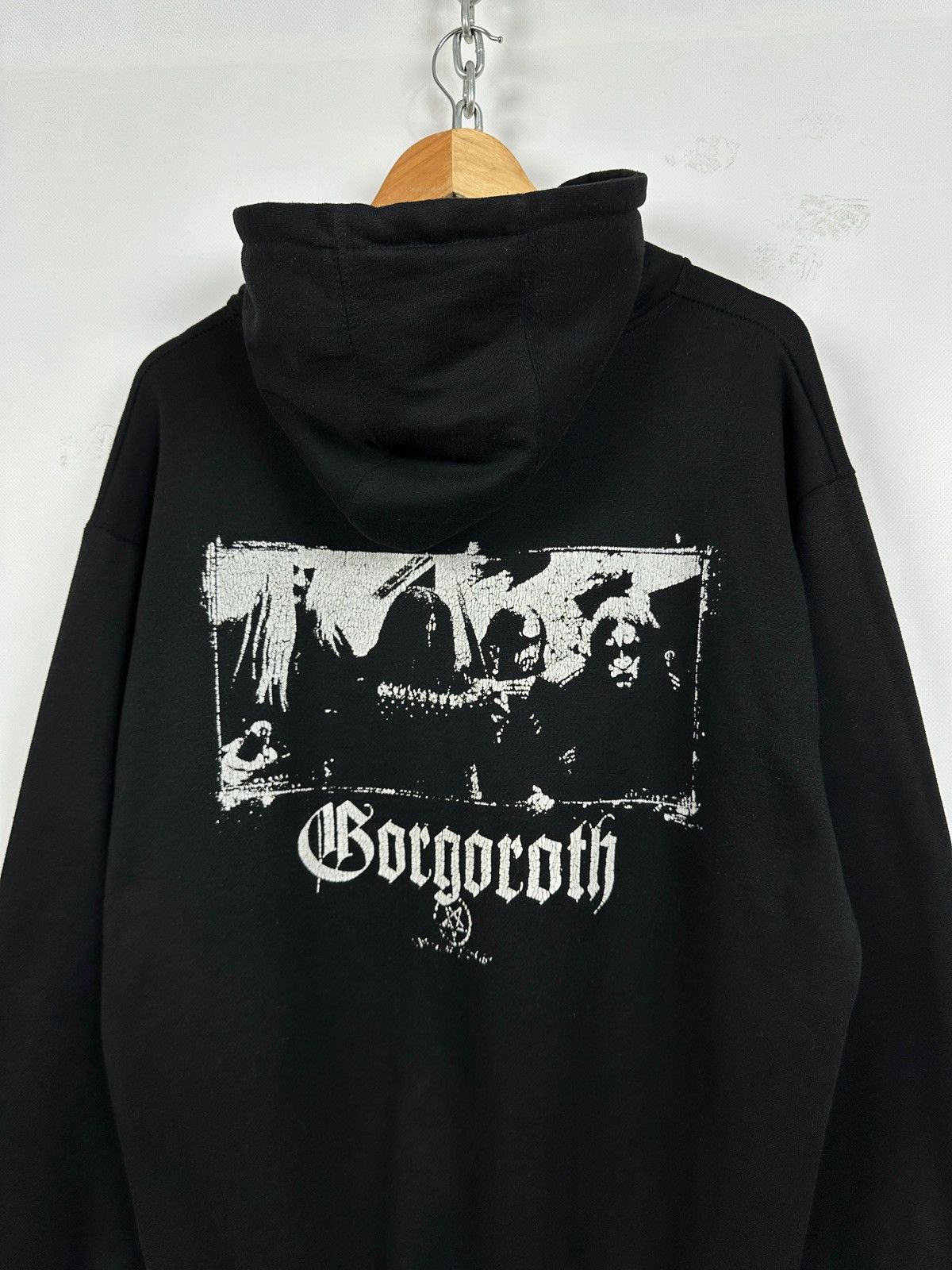 Band Tees Vintage Gorgoroth Antichrist Very Rare Black Metal Hoodie Size US XL / EU 56 / 4 - 7 Thumbnail