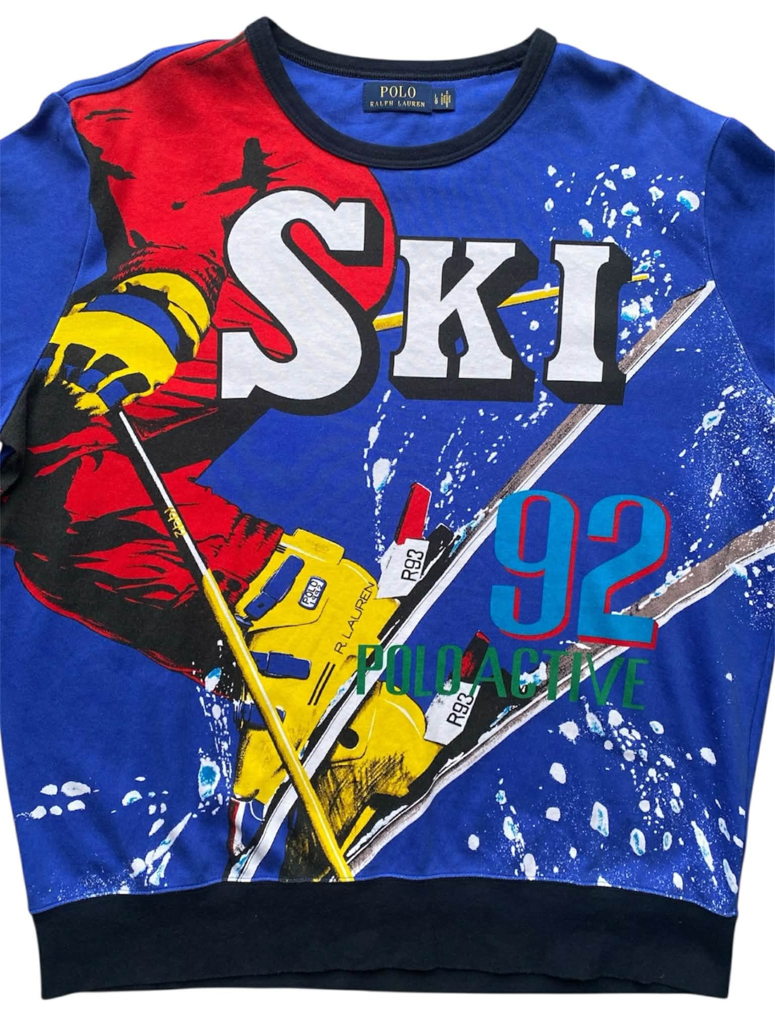 Polo Ralph Lauren Polo Ralph Lauren 1992 Ski Graphic Blend Sweatshirt Size US L / EU 52-54 / 3 - 3 Thumbnail