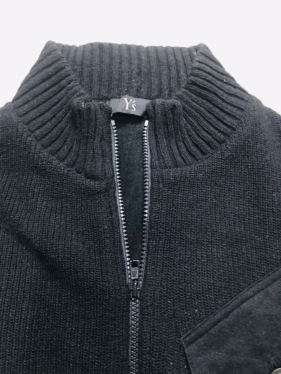 Yohji Yamamoto Y's Yohji Yamamoto Zip Up Big Left Pocket Knitwear Size US M / EU 48-50 / 2 - 9 Thumbnail