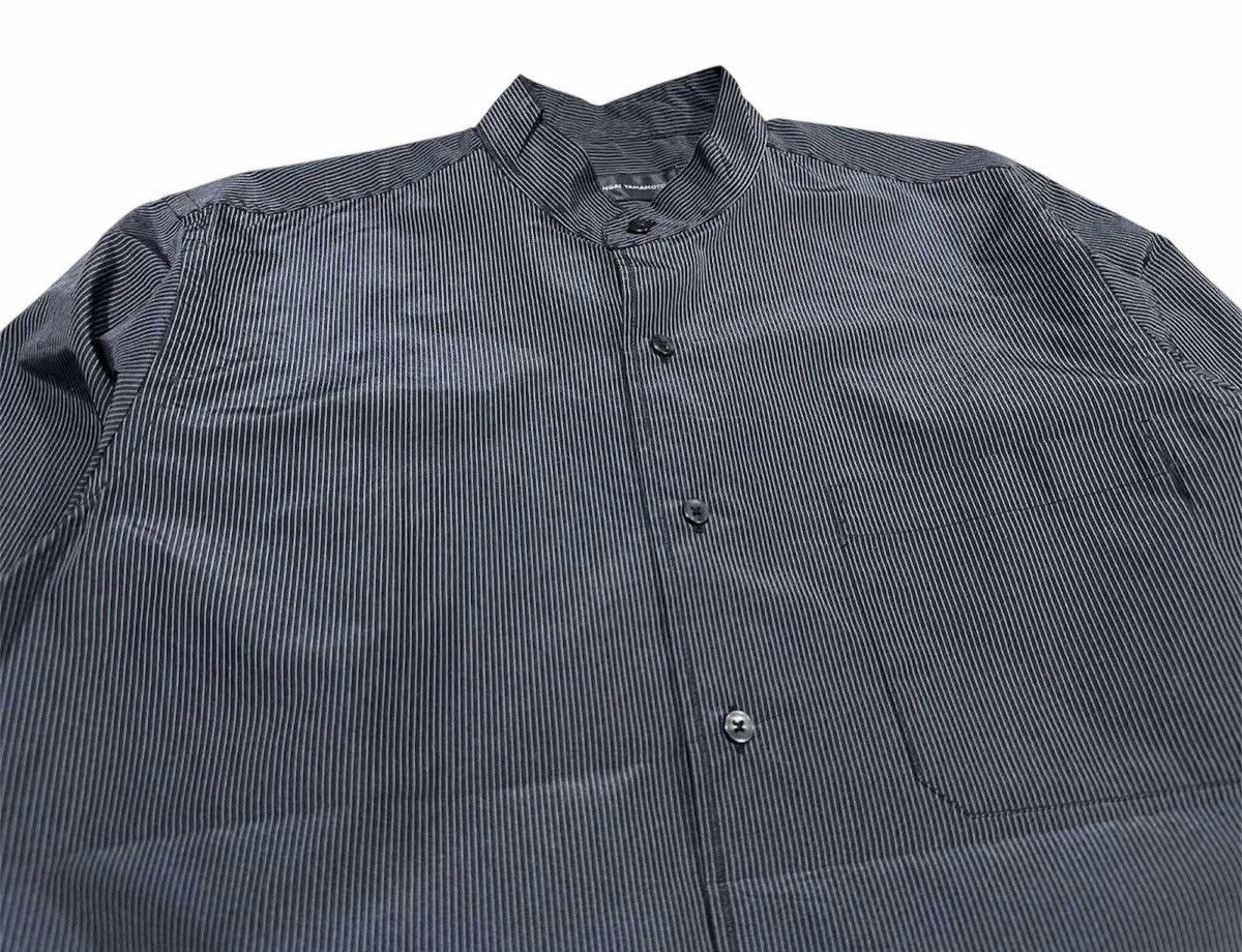Kansai Yamamoto 🔥Vintage Kansai Yamamoto Black Striped Band Collar Shirt Size US M / EU 48-50 / 2 - 5 Thumbnail