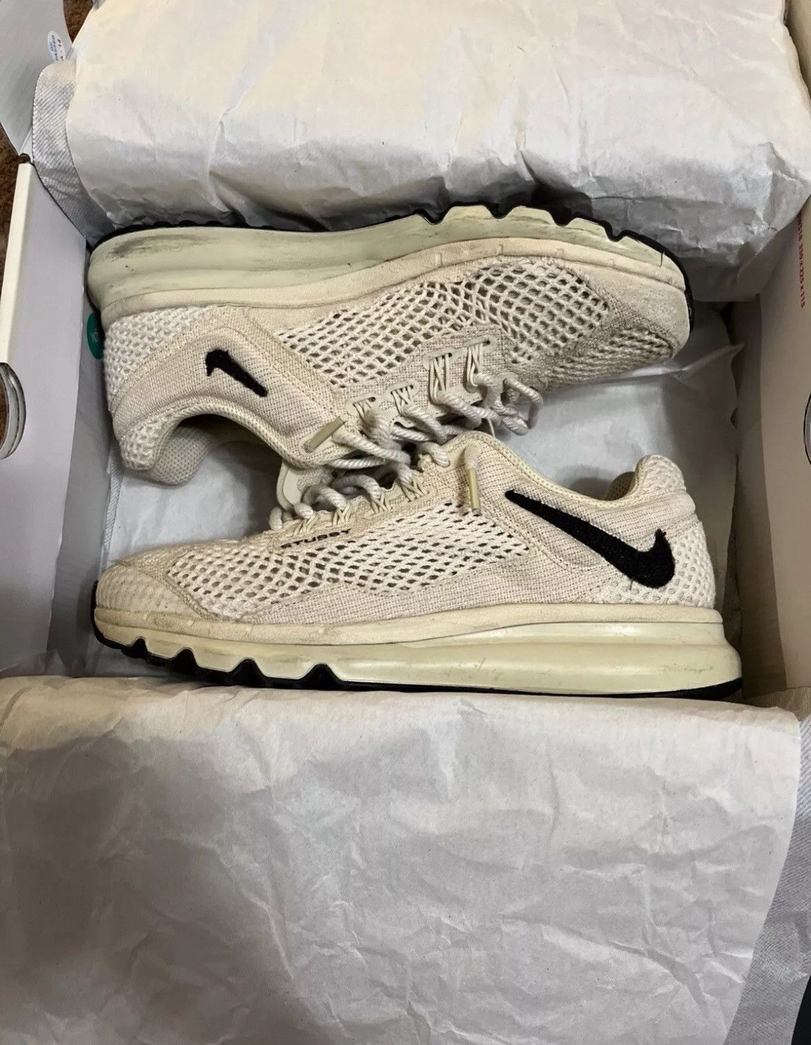 Nike × Stussy NIKE X STUSSY AIR MAX FOSSIL Size US 8.5 / EU 41-42 - 6 Thumbnail