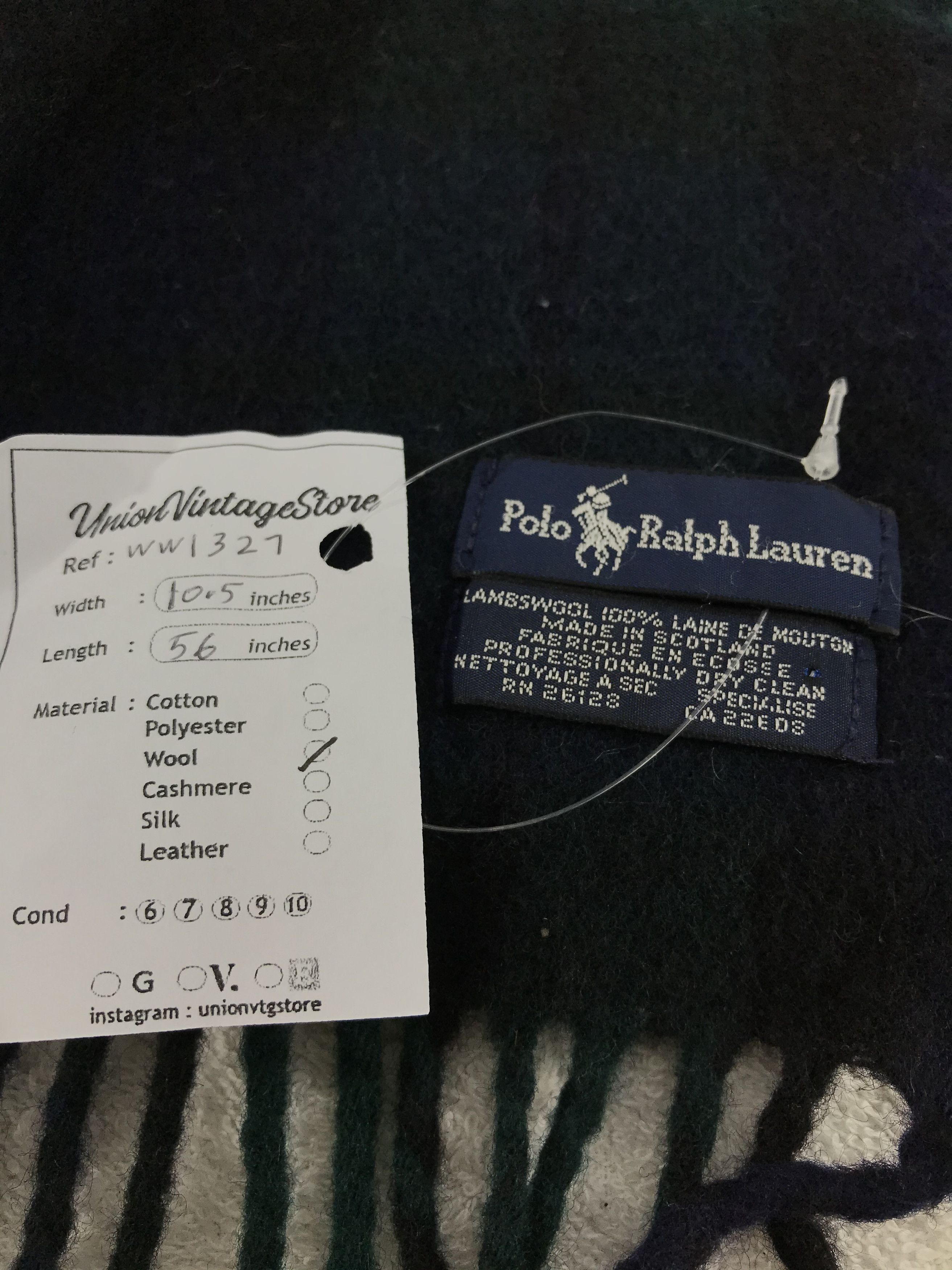 Polo Ralph Lauren × Vintage Polo Ralph Lauren Scarf / Muffler / Neckwear - WW1327 Size ONE SIZE - 6 Thumbnail