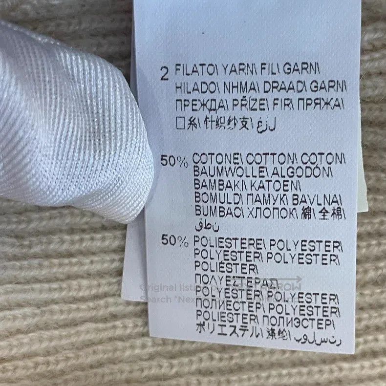Brunello Cucinelli Brunello Cucinelli Beige V-Neck Cashmere Sweater Size L / US 10 / IT 46 - 6 Thumbnail