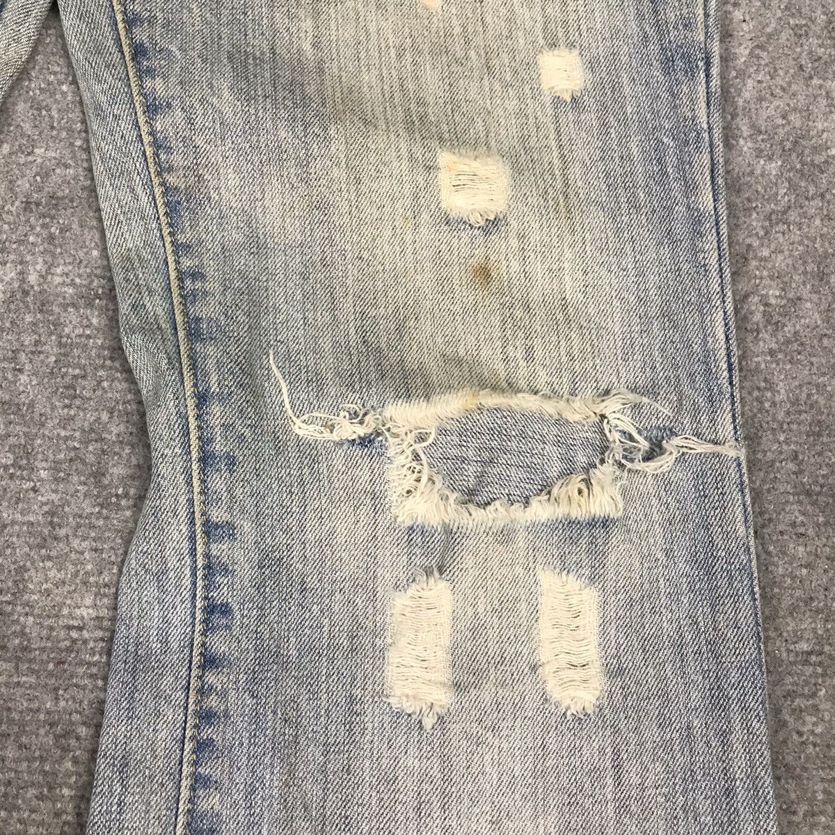 FLARE JAPAN STYLE ABERCROMBIE PATCHWORK DISTRESS JEANS PANTS