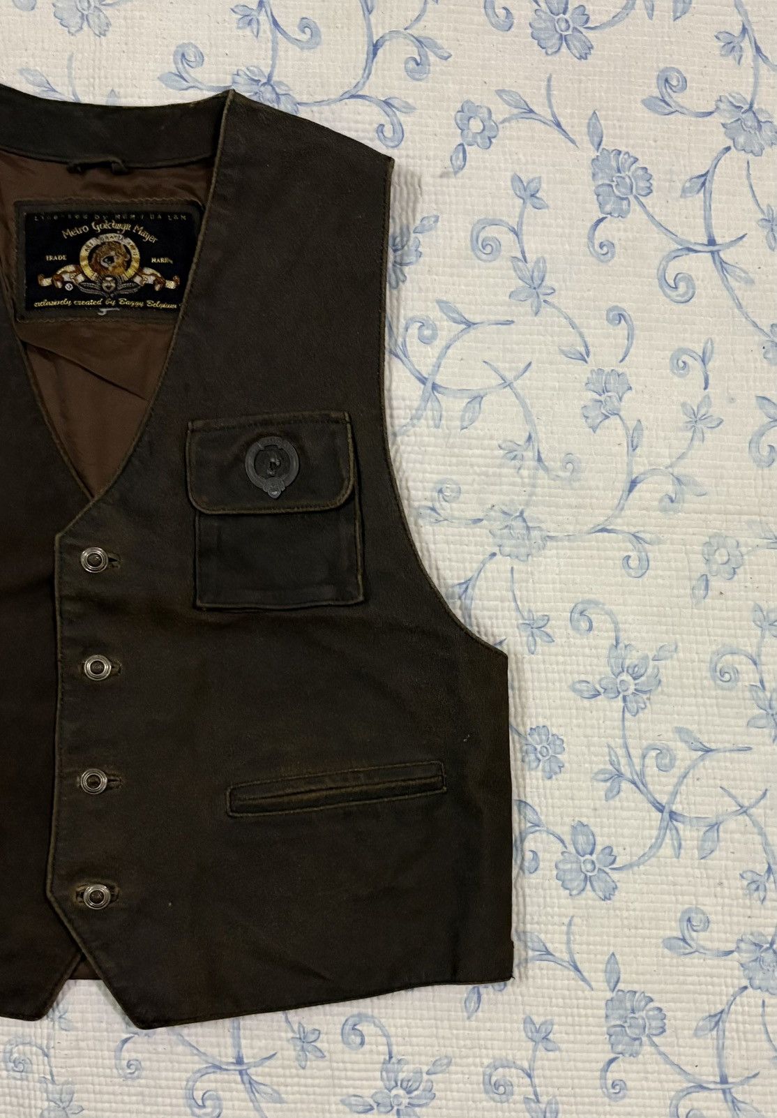 Vintage Metro Goldwyn Mayer Leather Vest Size US M / EU 48-50 / 2 - 3 Thumbnail