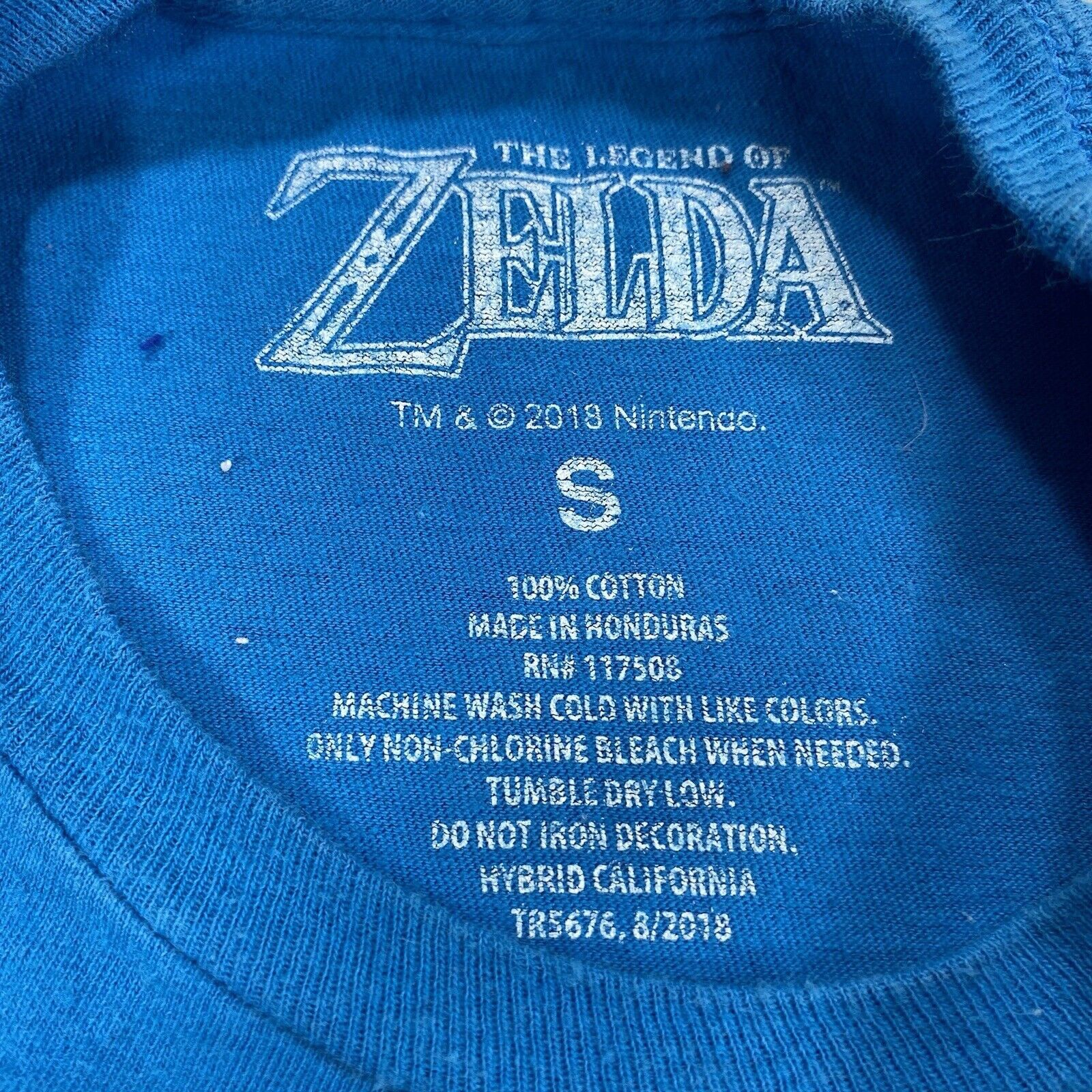 Nintendo The Legend of Zelda Small Blue Link Graphic T Shirt 2018 Size S / US 4 / IT 40 - 3 Thumbnail