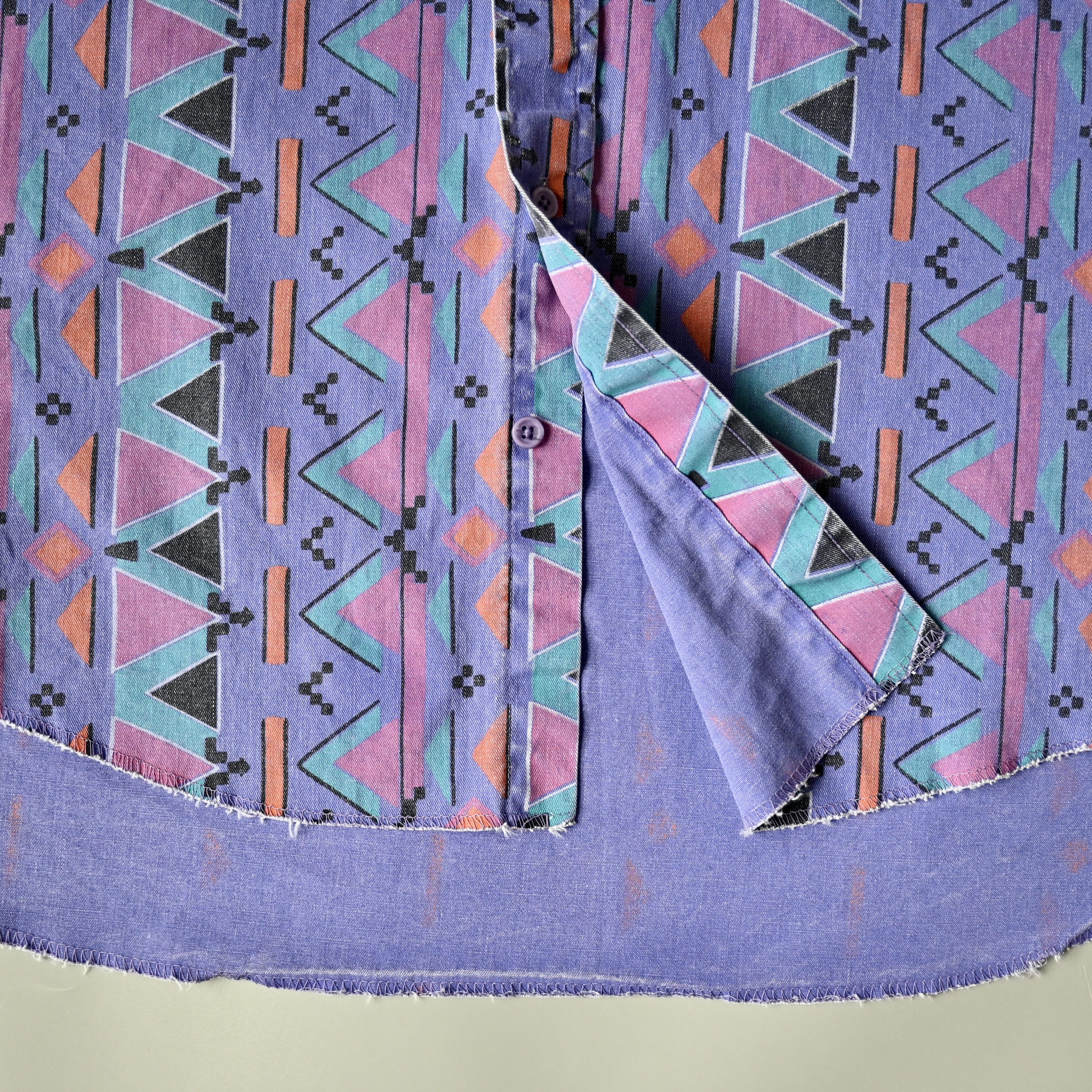Vintage VTG Wrangler Brushpopper shirt Aztec Navajo soft purple 17.5 Size US XL / EU 56 / 4 - 11 Thumbnail