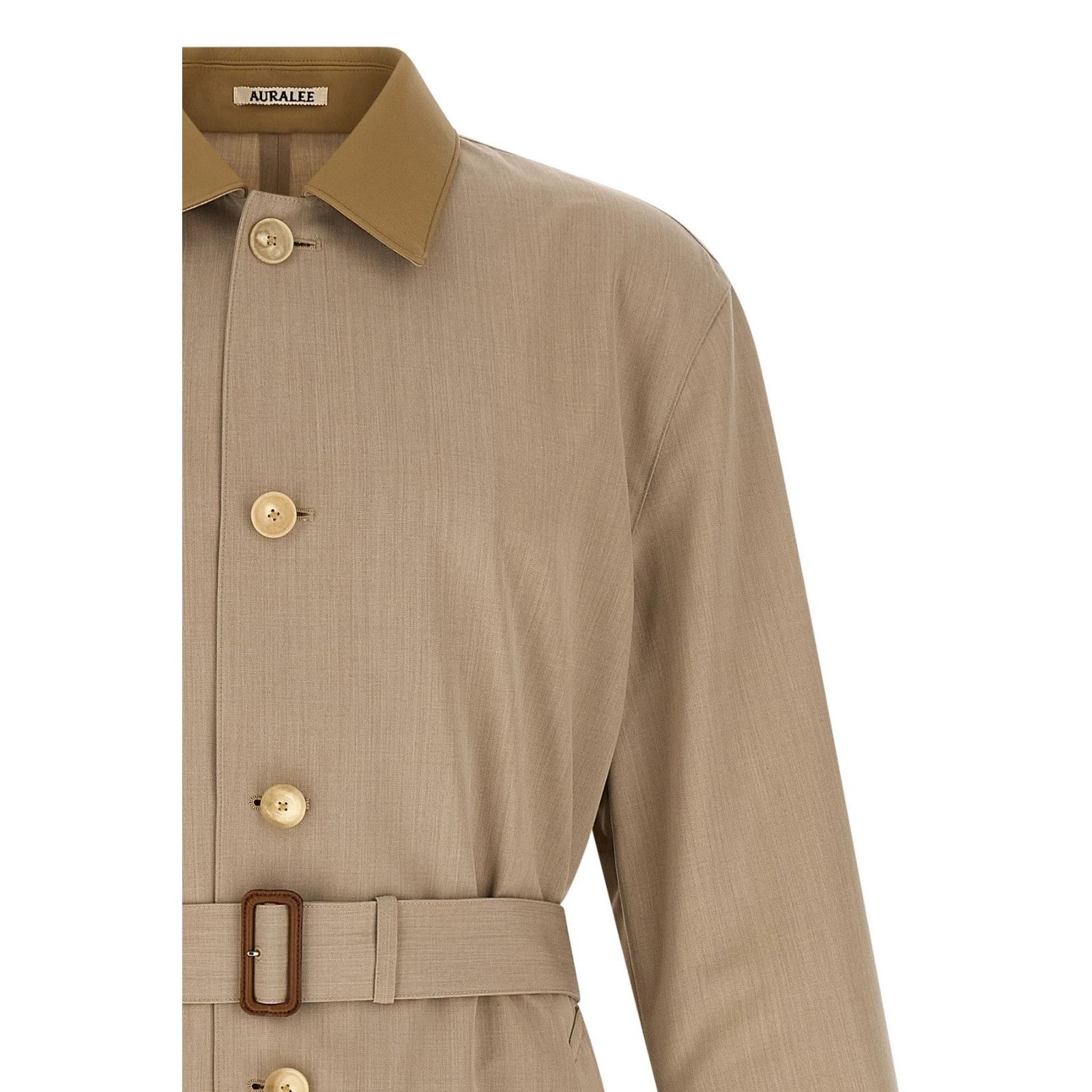 Auralee Auralee Wool Max Canvas Beige Wool Coat New & Authentic (Men Size US XL / EU 56 / 4 - 3 Thumbnail