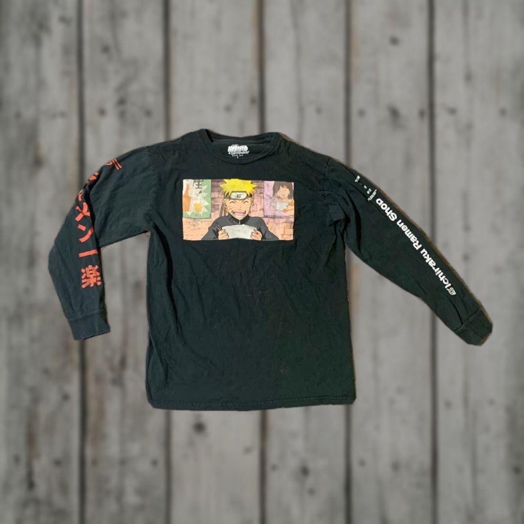 Vintage Naruto Shippuden Mens Long Sleeve T Shirt Extra Large XL Black Size US M / EU 48-50 / 2 - 1 Thumbnail