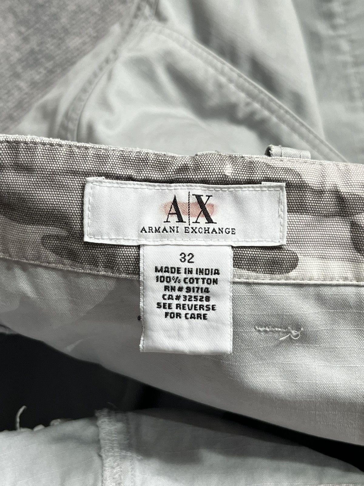 Armani Exchange × Vintage Armani Exchange Vintage ripstop shorts light grey Size US 32 / EU 48 - 12 Thumbnail