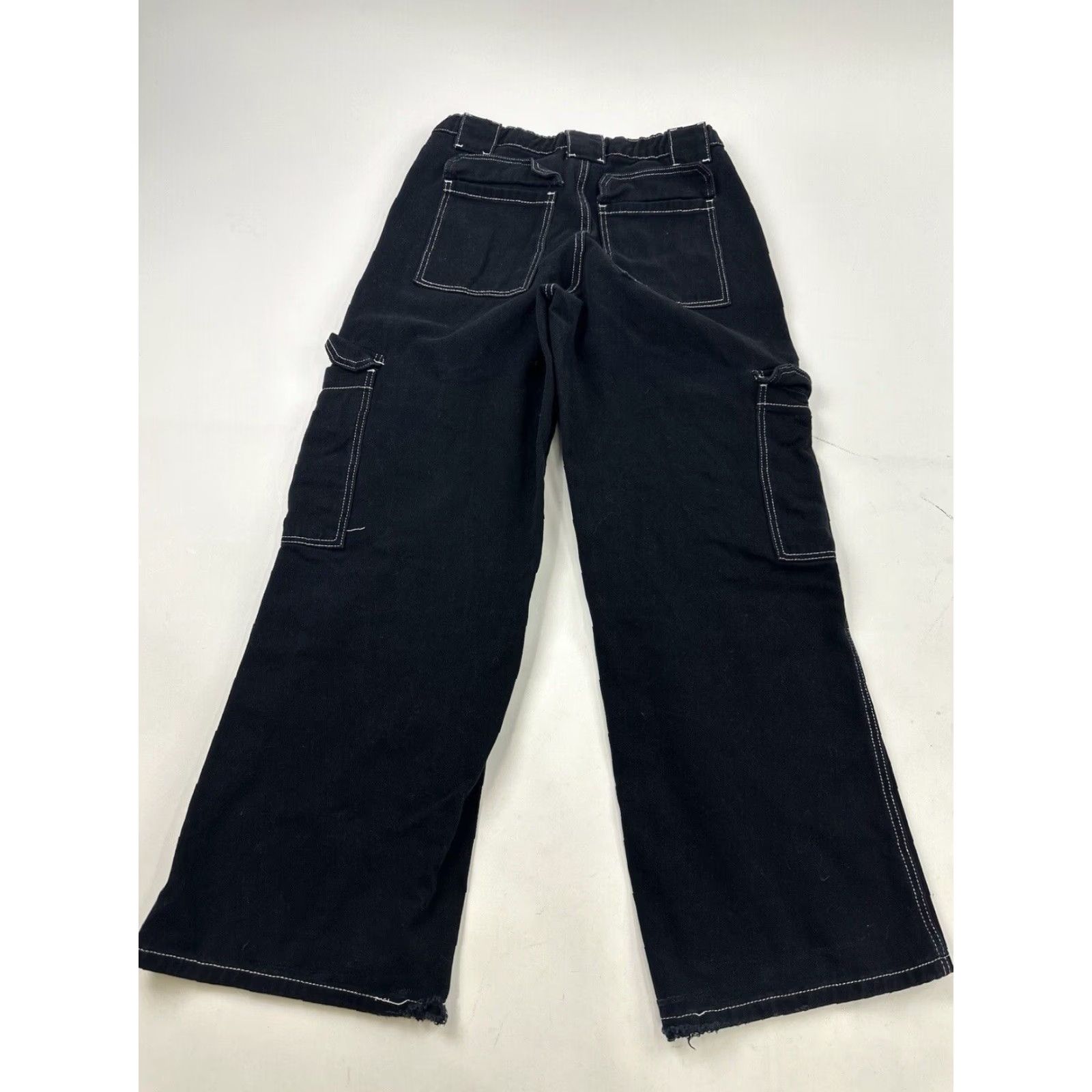 Rsq RSQ Pants Women Cargo Black 25 Wide-Leg Cotton Canvas Baggy Tilly’s RSQ Pants Women’s 25 Black Cargo Baggy Size 42" / US 20 - 2 Thumbnail