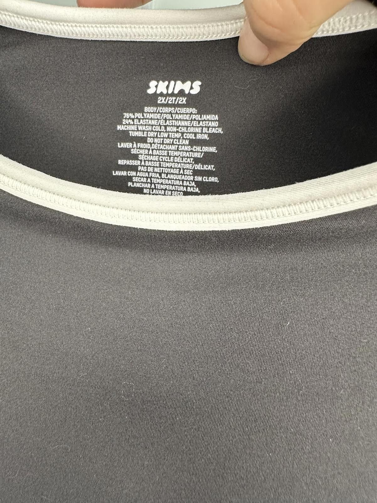 Swims NWOT SKIMS Fits Everybody Contrast T-Shirt Bodysuit - Sz. 2X Size XXL / US 16-18 / IT 52-54 - 3 Thumbnail