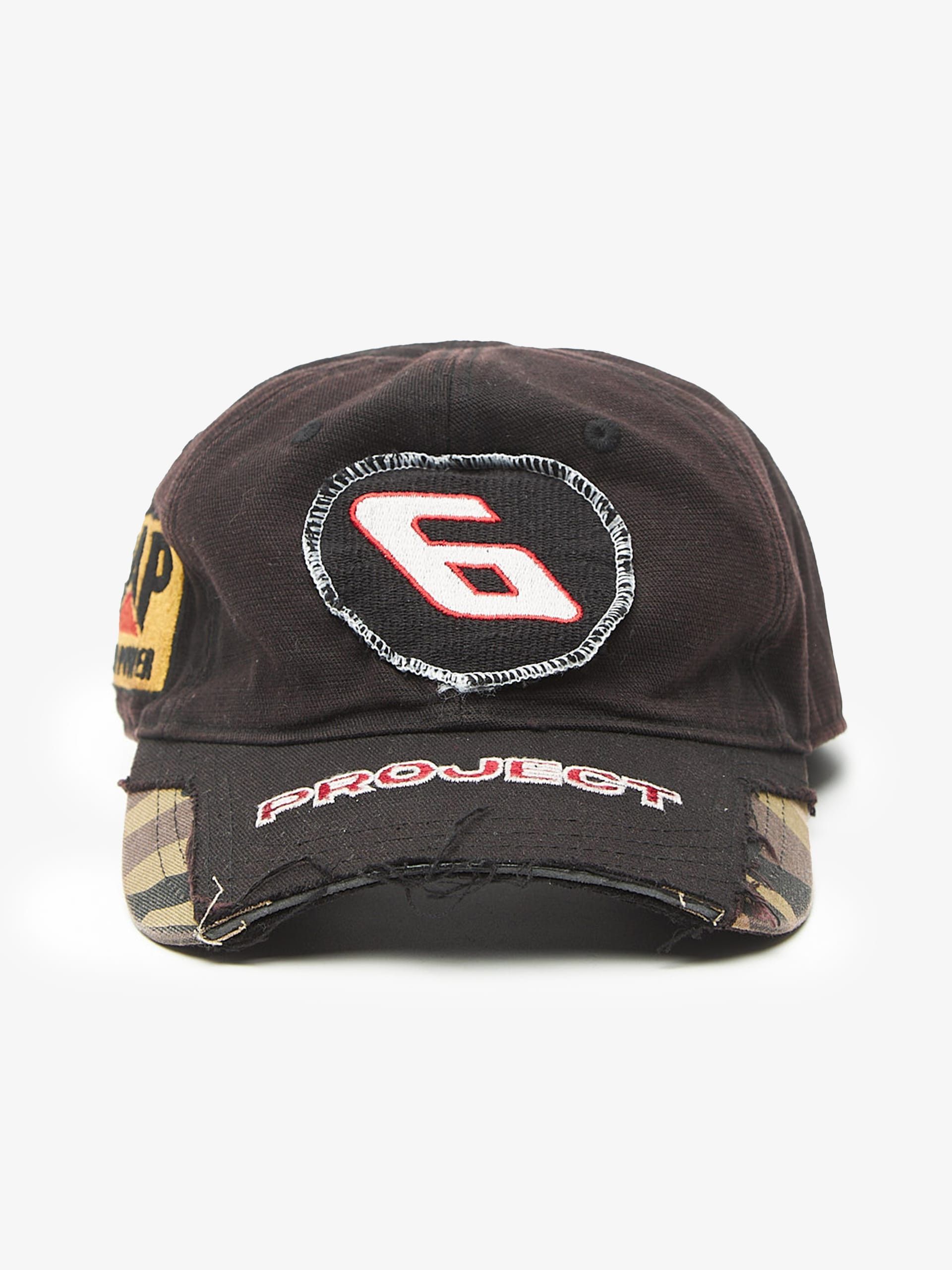 PROJECT G/R BANDANA LAYERED CAP - BLACK hat | Grailed