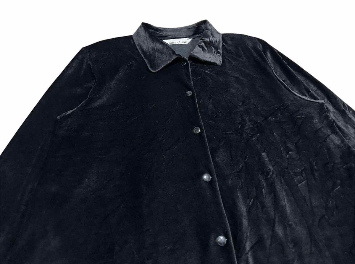 Designer × Japanese Brand 🔥Vintage Miss Chloe Velvet Shirt Snap Button Oversized Size US XL / EU 56 / 4 - 8 Thumbnail