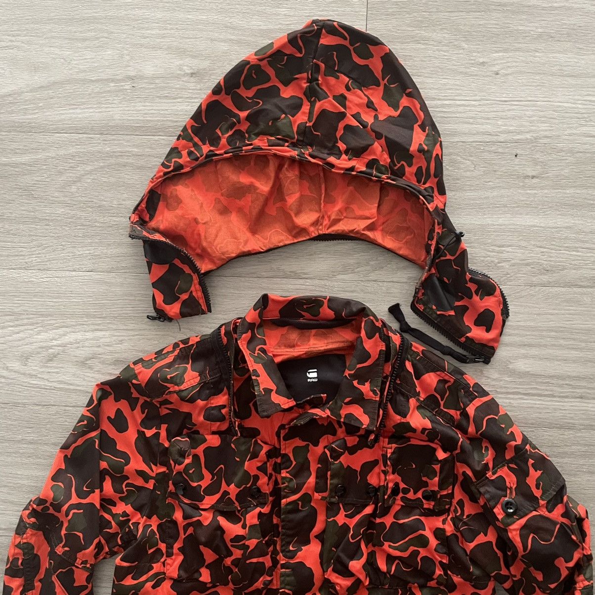 G-Star × Pharrell Pharrell x GSTAR Elwood 25 orange camo duck jacket pants Size US 30 / EU 46 - 10 Thumbnail