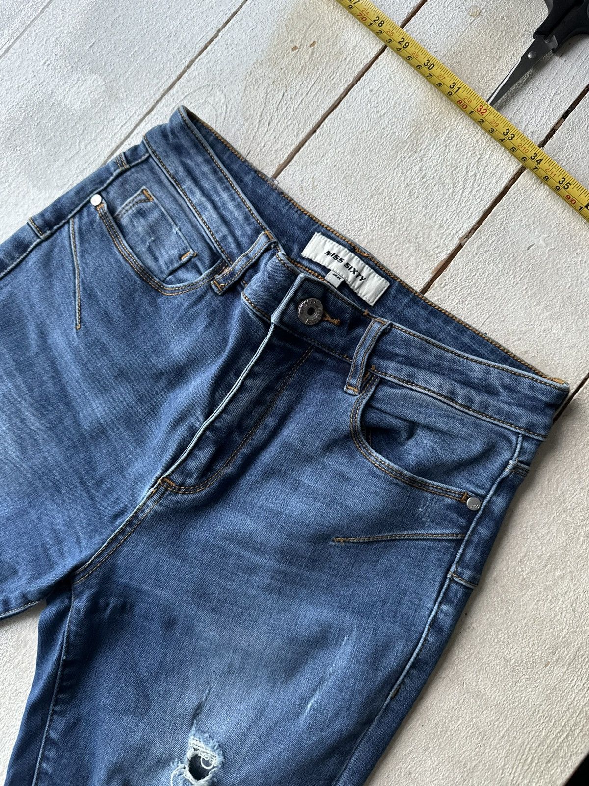 Miss Sixty 🚨Vintage Y2K Miss Sixty Flared RARE Streetwear 90s Size 28" / US 6 / IT 42 - 2 Thumbnail