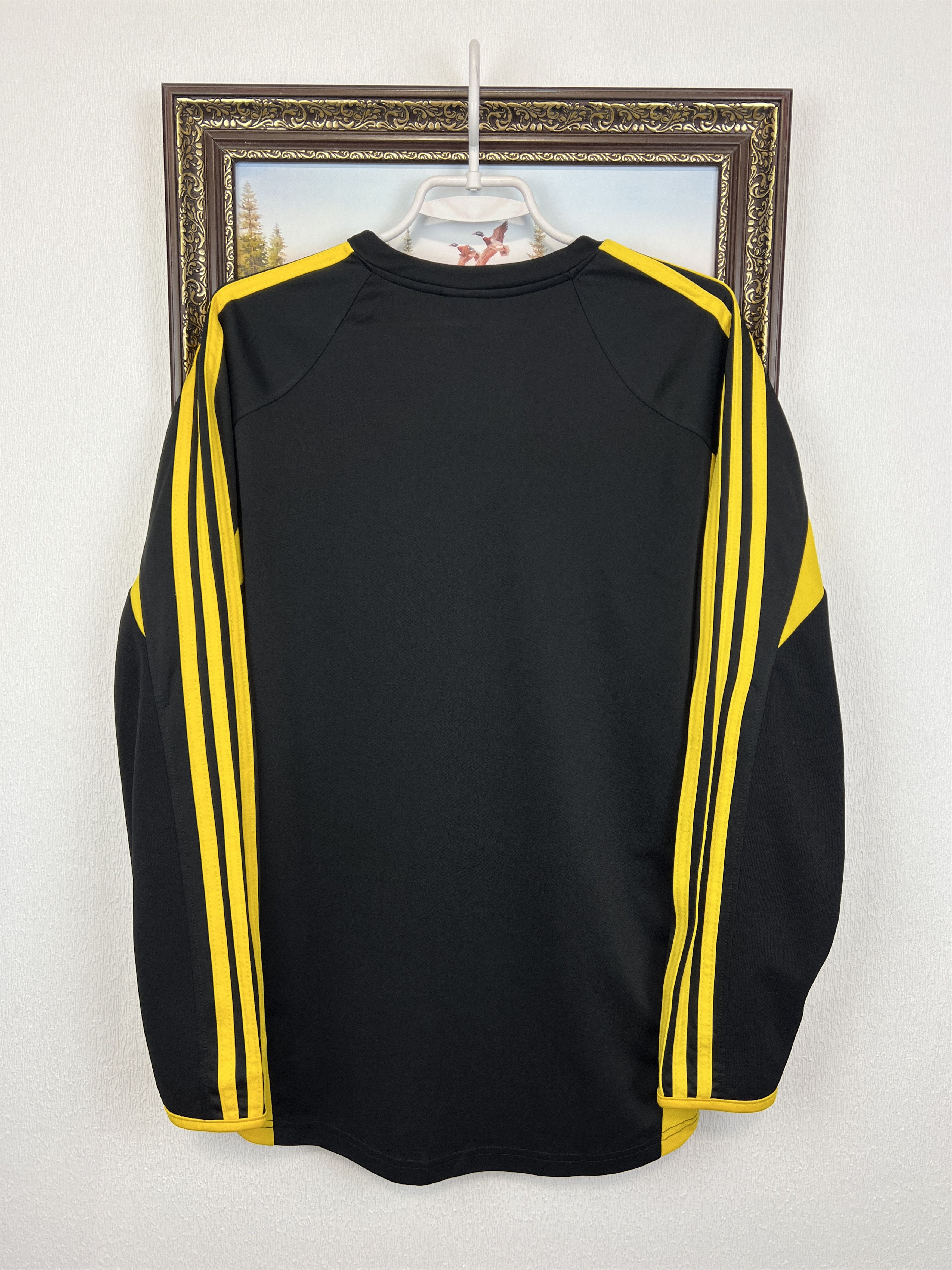 Adidas AEK Athens football shirt Soccer Long Sleeve Jersey Trikot Size US M / EU 48-50 / 2 - 8 Thumbnail