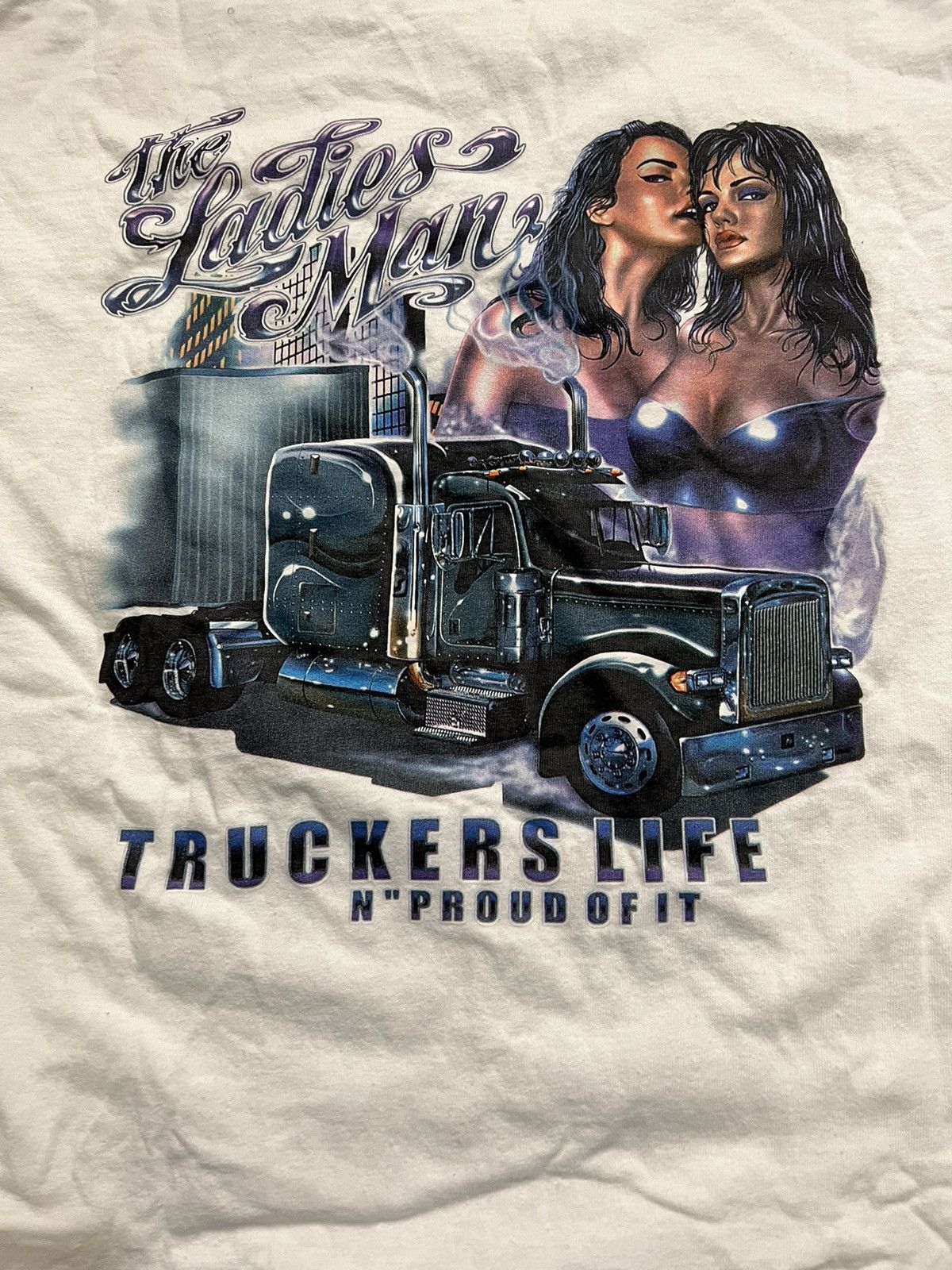 American Apparel Vintage Y2K Trucker T-shirt Size US M / EU 48-50 / 2 - 2 Thumbnail