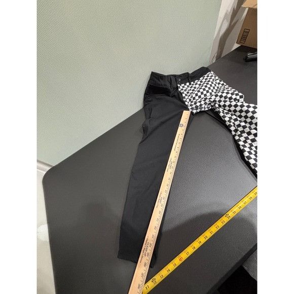Other (Size 17) HT Denim Hi Rise Super Skinny Jeans Black Checker Size 40" / US 18 - 4 Thumbnail