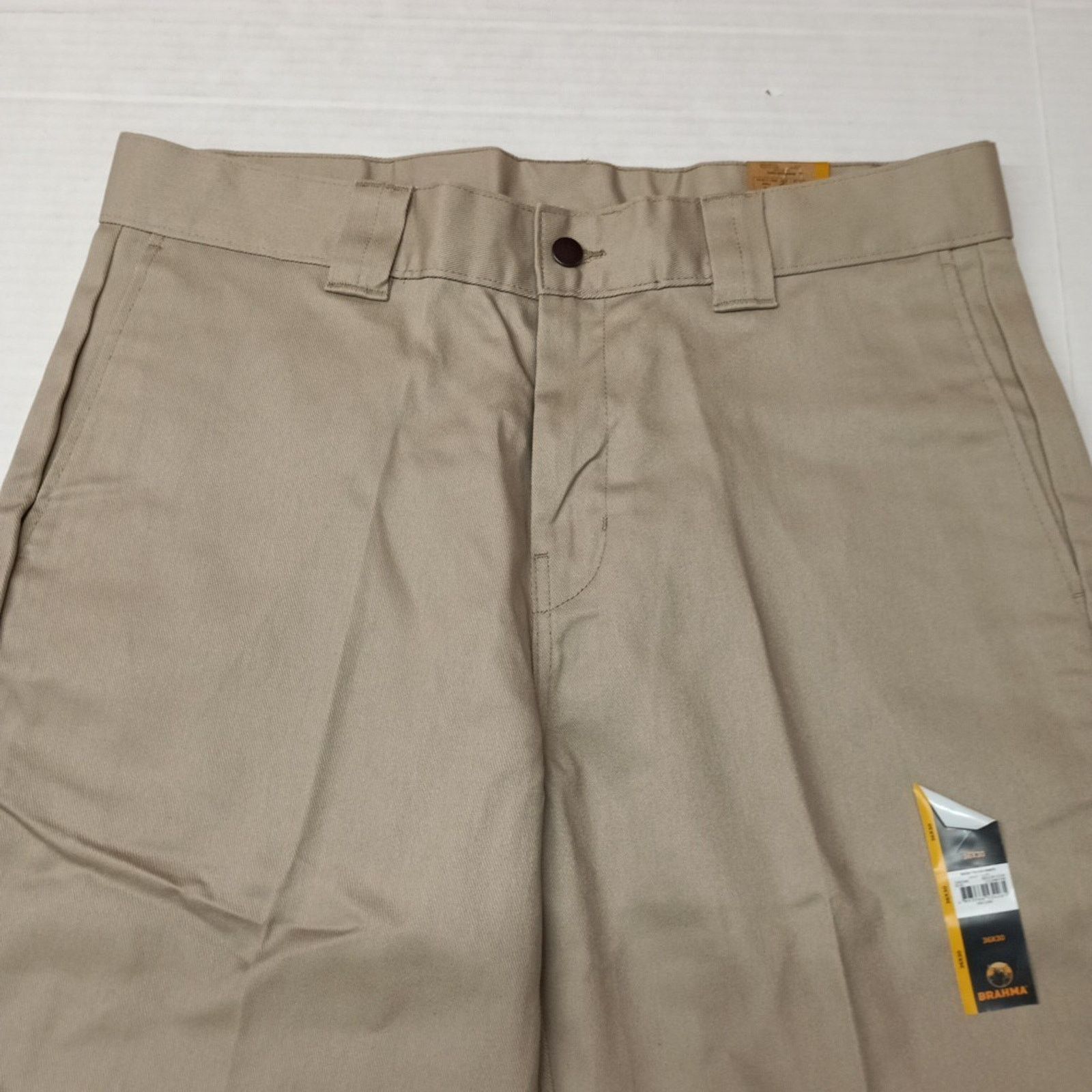 Other Brahma Men's Work Tough Pants Size 36x30 Sandy Taupe Fit Size US 36 / EU 52 - 4 Thumbnail