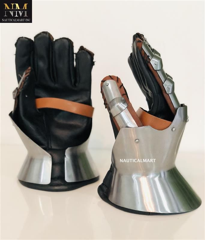 Other Medieval Gauntlets 18 Gauge Steel Armor Size ONE SIZE - 1 Thumbnail