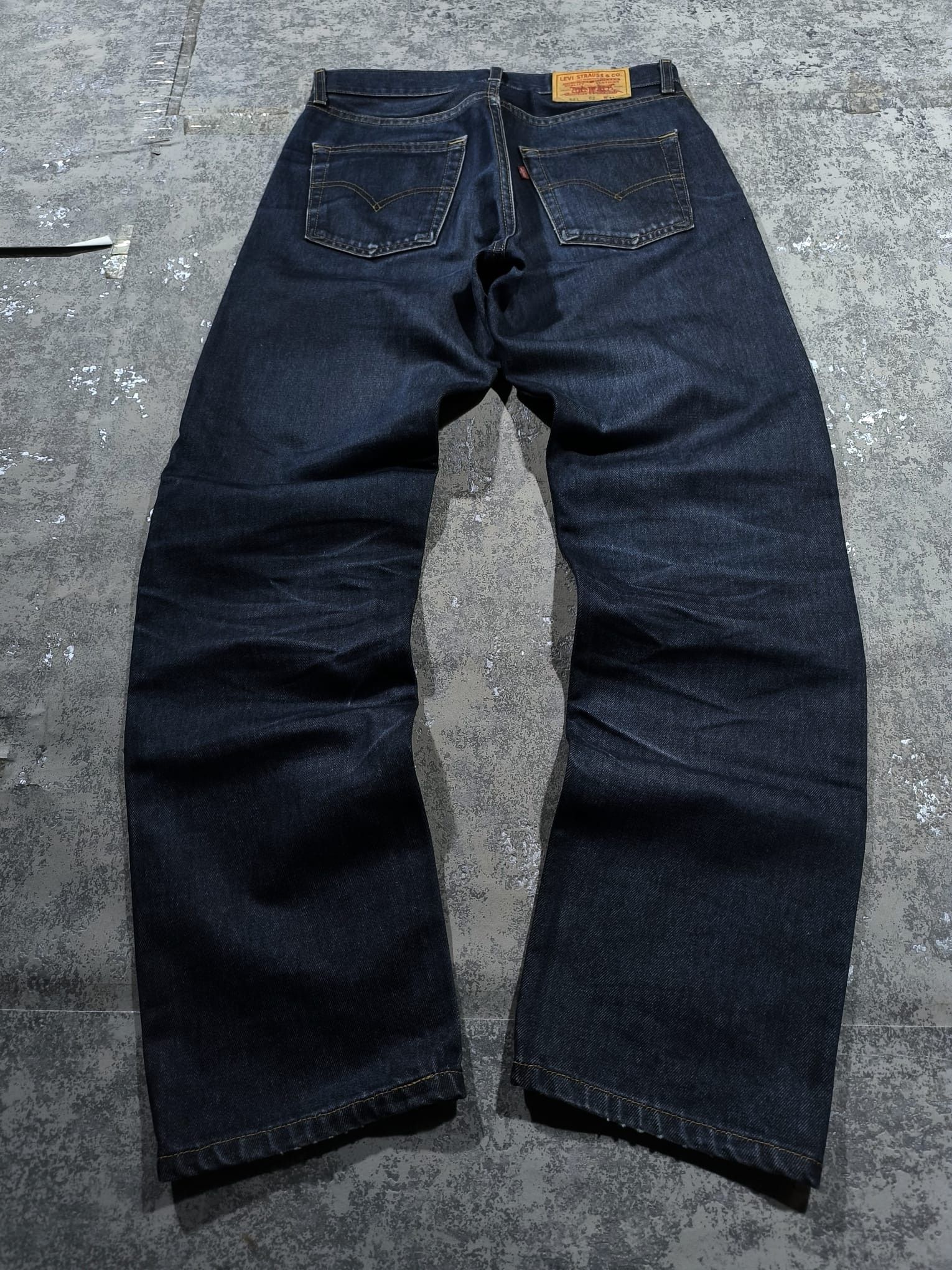 Levi's Vintage Clothing levis 521 shadow faded textured straight jeans Size US 30 / EU 46 - 1 Thumbnail
