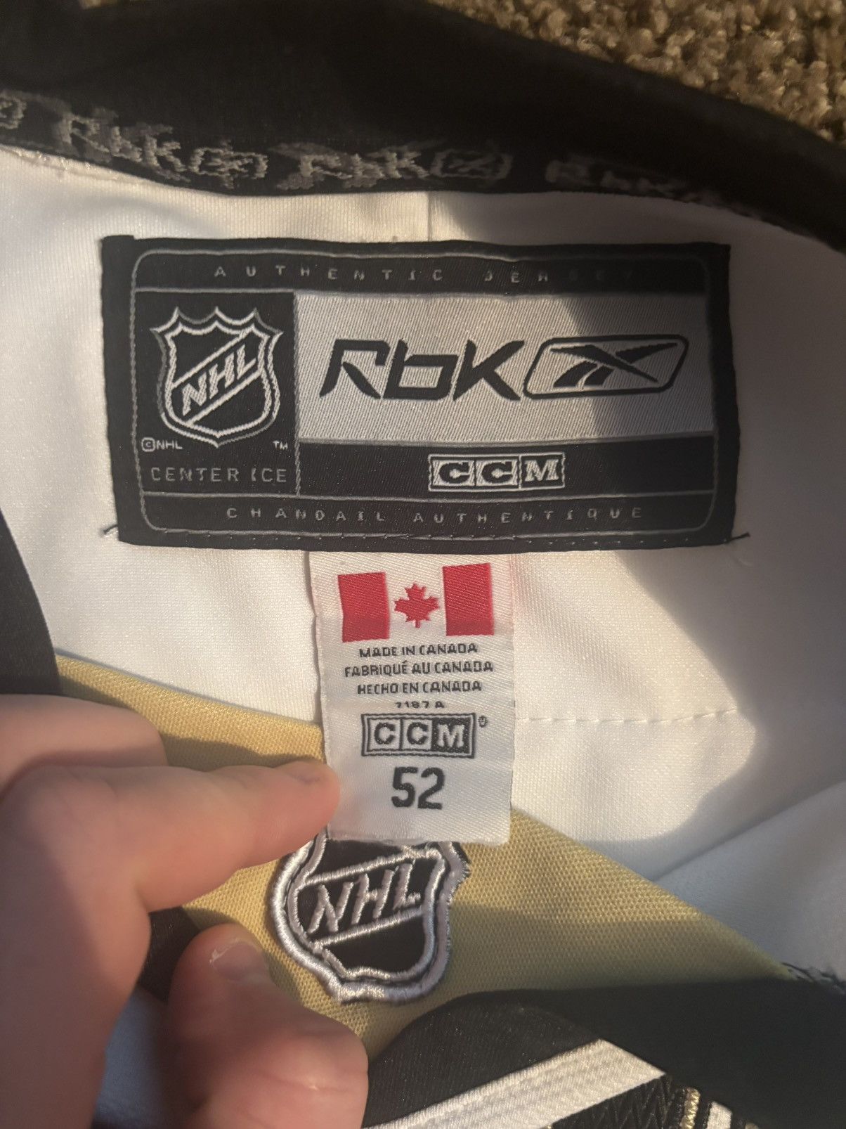 Reebok 2009 Reebok Sidney Crosby Stanley Cup finals Jersey Size US XL / EU 56 / 4 - 3 Thumbnail