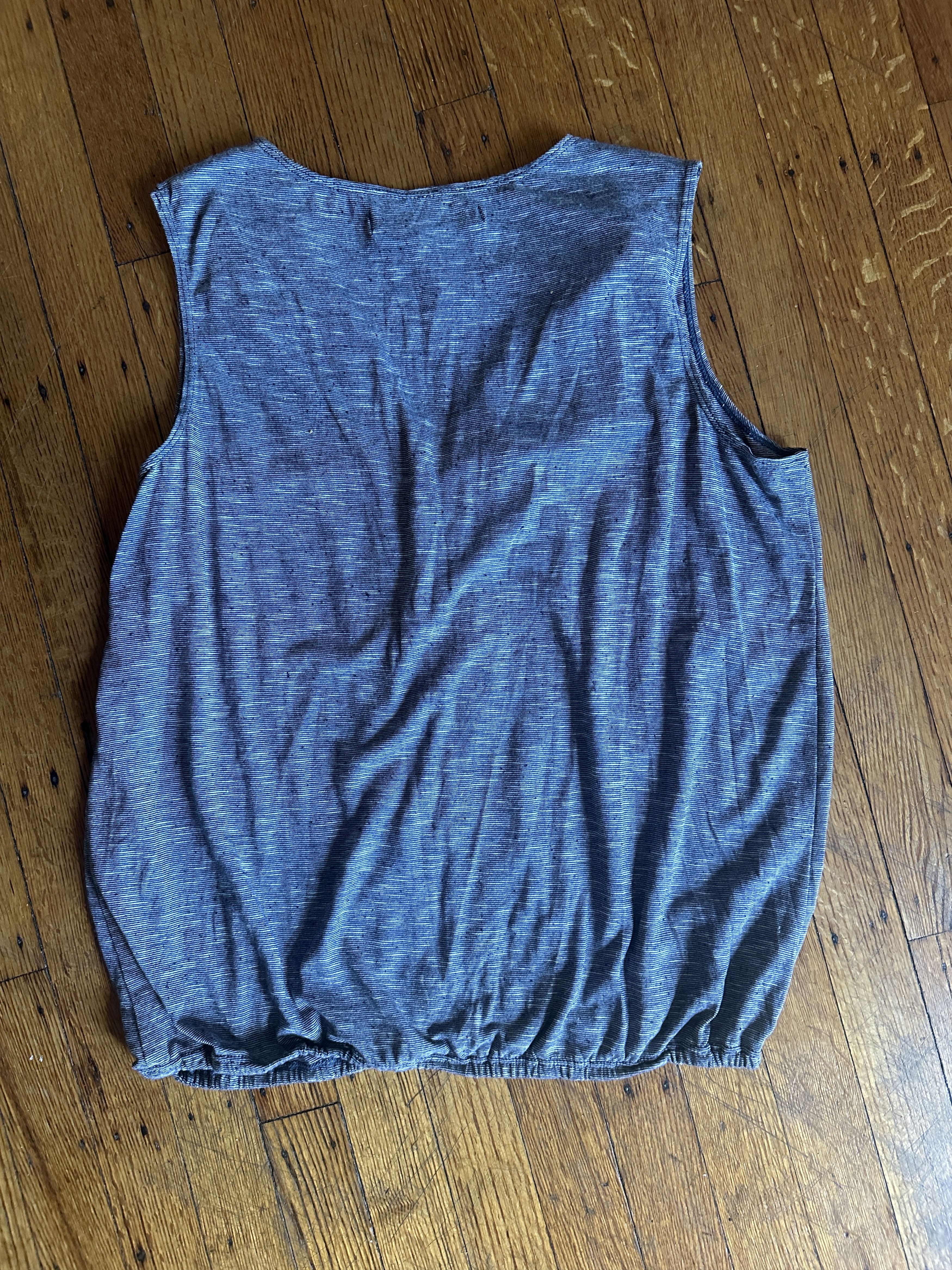 Max Mara Max Studio Heathered Blue Sleeveless Blouse Sz M Size M / US 6-8 / IT 42-44 - 4 Thumbnail