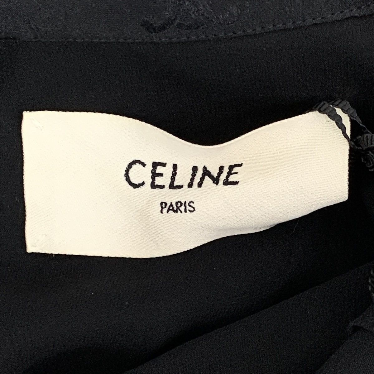 Celine Celine All-over Triomphe Silk Lace Long Sleeve Dress K26WX Size S / US 4 / IT 40 - 5 Thumbnail