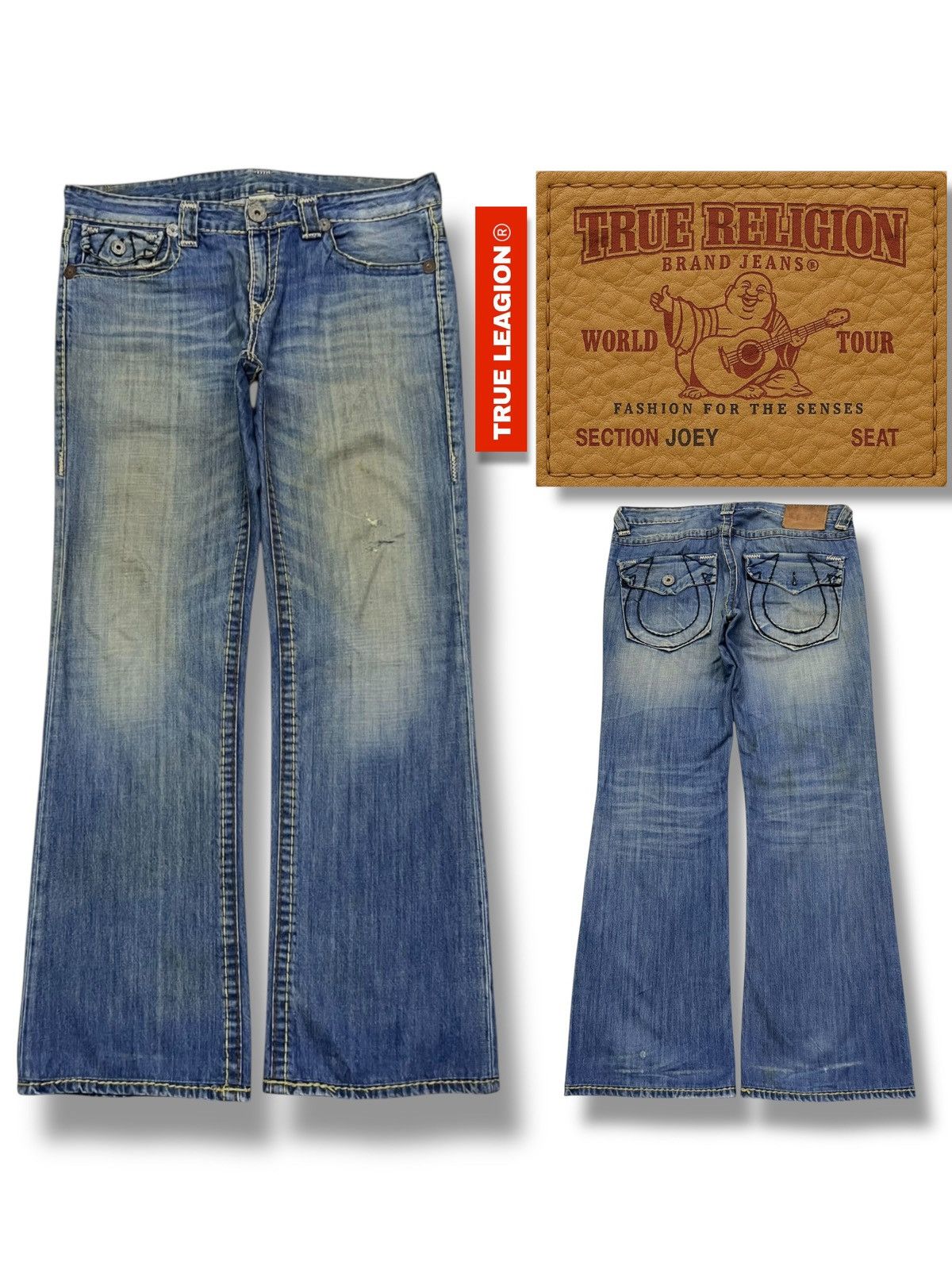 True Religion Vintage 00s True Religion Billy SUPER T Made In USA - W38 Size US 38 / EU 54 - 1 Thumbnail