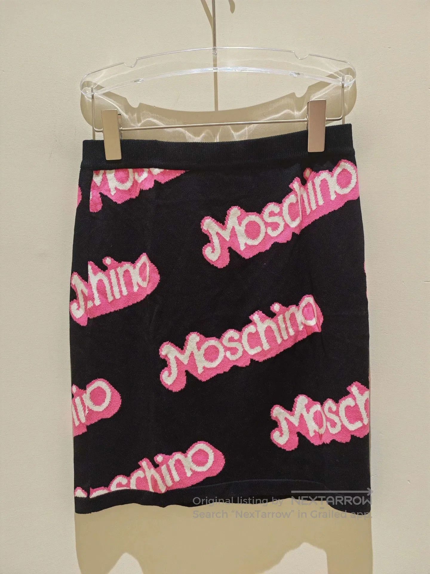 Moschino Moschino Black Knit Crop Top & Skirt Set. Size M / US 6-8 / IT 42-44 - 8 Thumbnail