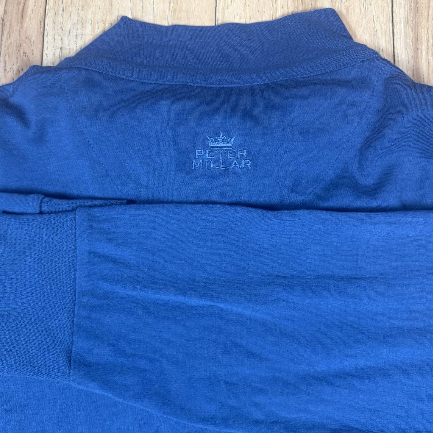 Peter Millar Peter Millar Sweater 1/4 Zip Pullover 2XL Navy Blue Mens Casual Golf Blue Size US XXL / EU 58 / 5 - 4 Thumbnail
