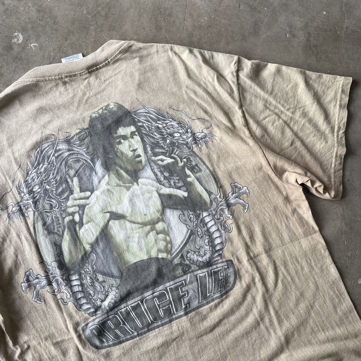 Vintage 1990s Bruce Lee Movie Size US L / EU 52-54 / 3 - 5 Thumbnail