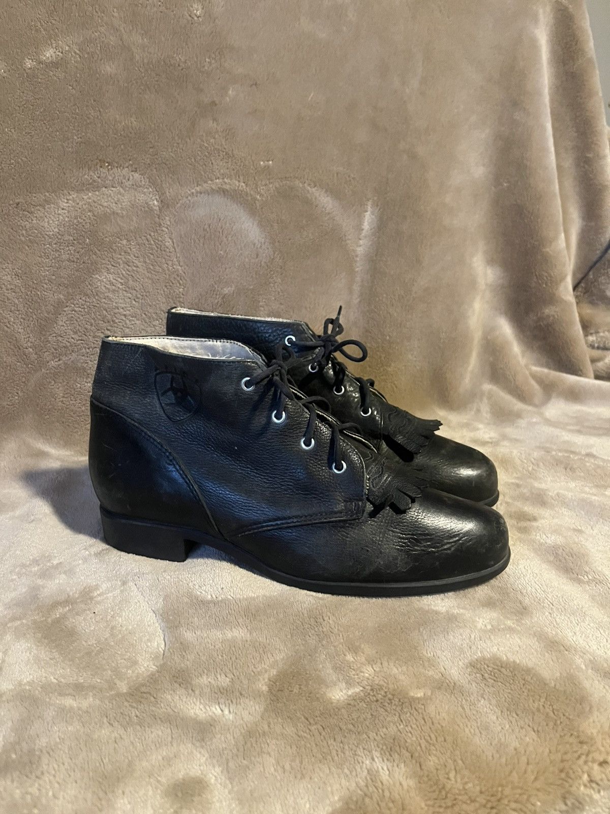 Ariat Vintage y2K 2000’s Ariat Kiltie Ankle Boots Women’ 7 Size US 7 / IT 37 - 1 Thumbnail