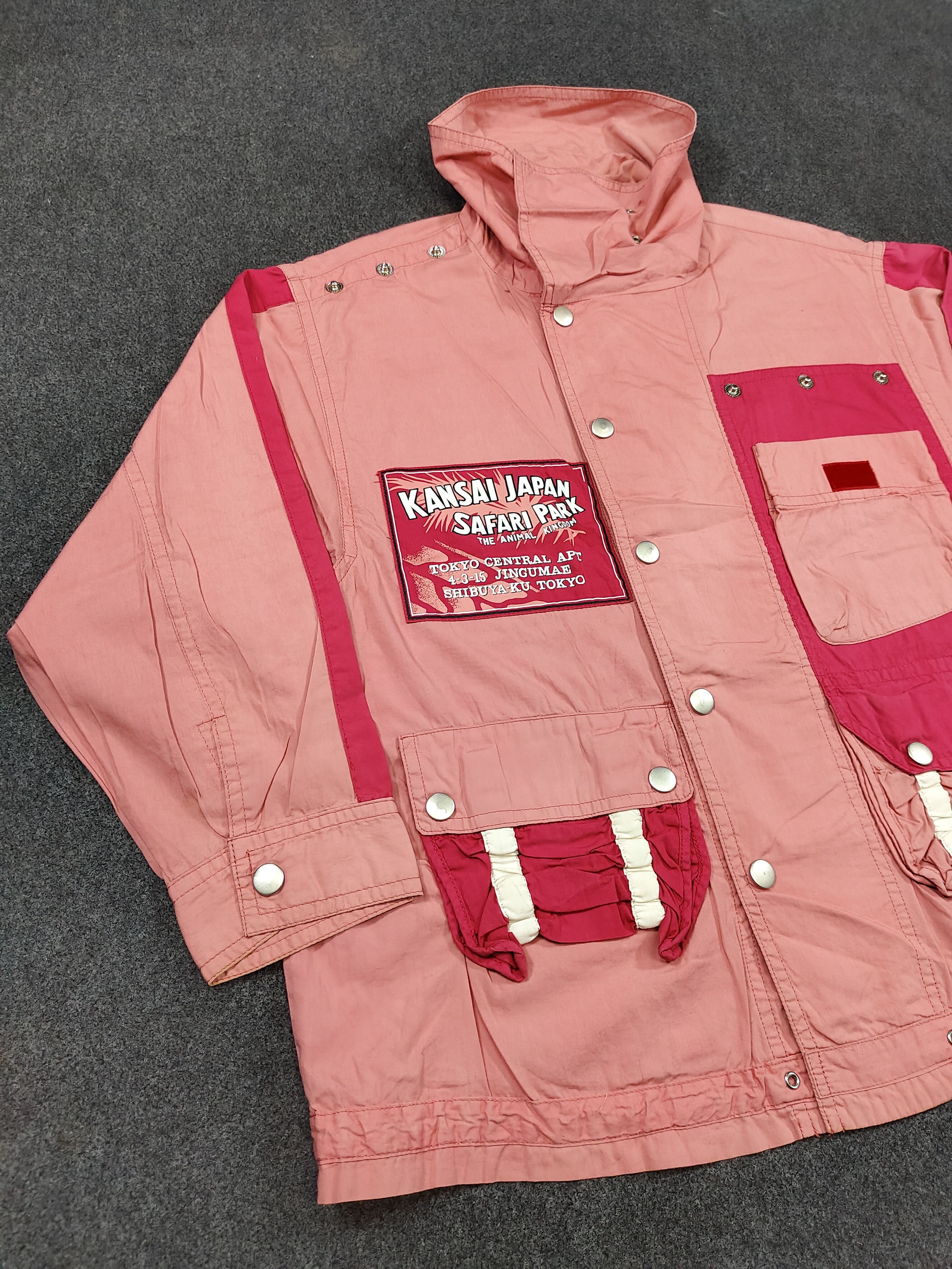 Kansai Yamamoto 80s Kansai Archived "Safari Park Tokyo" Panel Utility Jacket Size US M / EU 48-50 / 2 - 4 Thumbnail