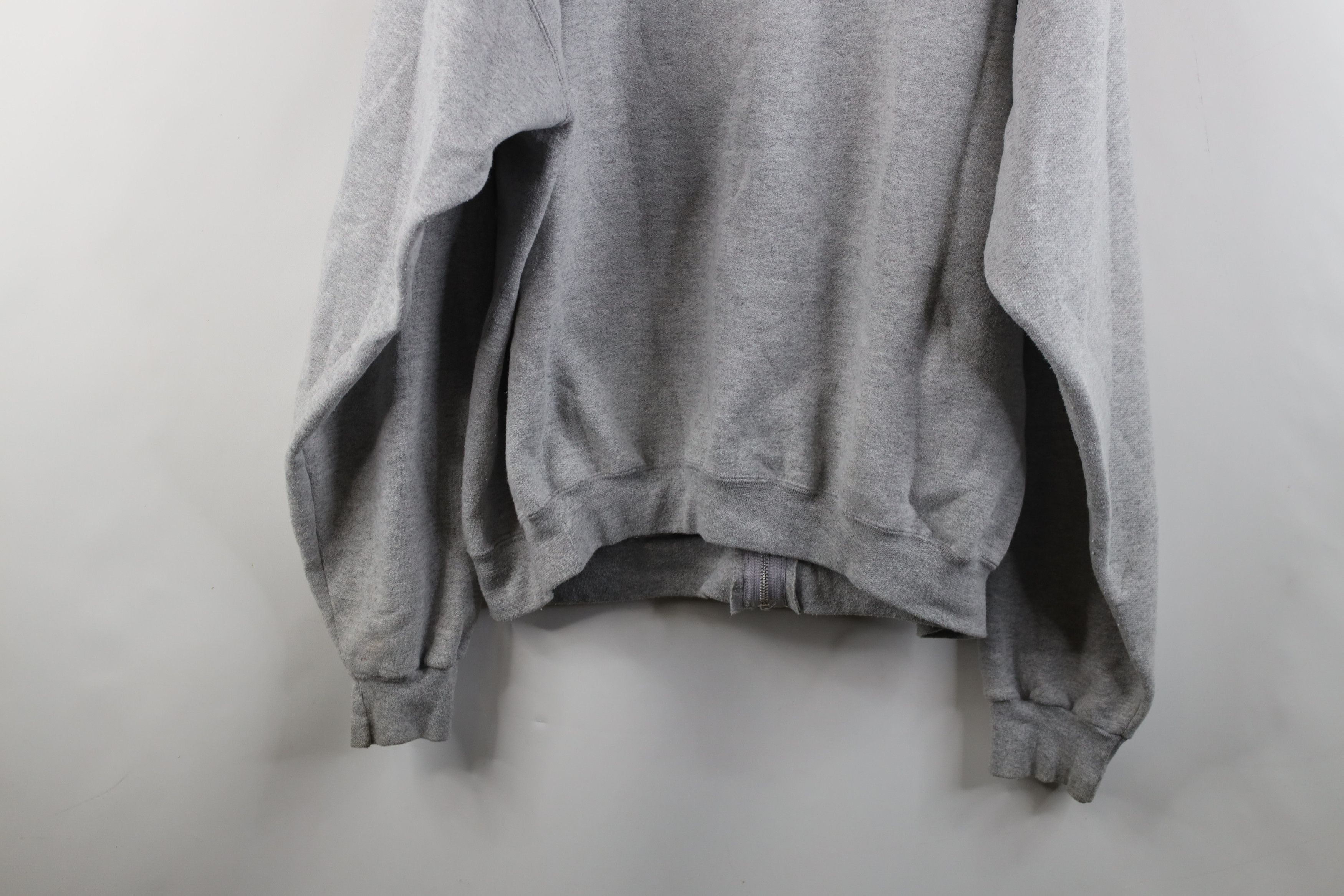 Champion × Vintage Vintage 90s Champion Full Zip Hoodie Sweatshirt Heather Gray Size US XXL / EU 58 / 5 - 15 Thumbnail
