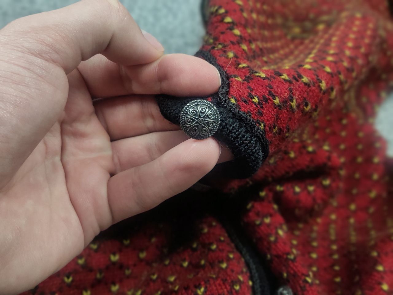 Dale Of Norway Vintage Dale of Norway Wool cardigan pattern button Sweater Size M / US 6-8 / IT 42-44 - 13 Thumbnail