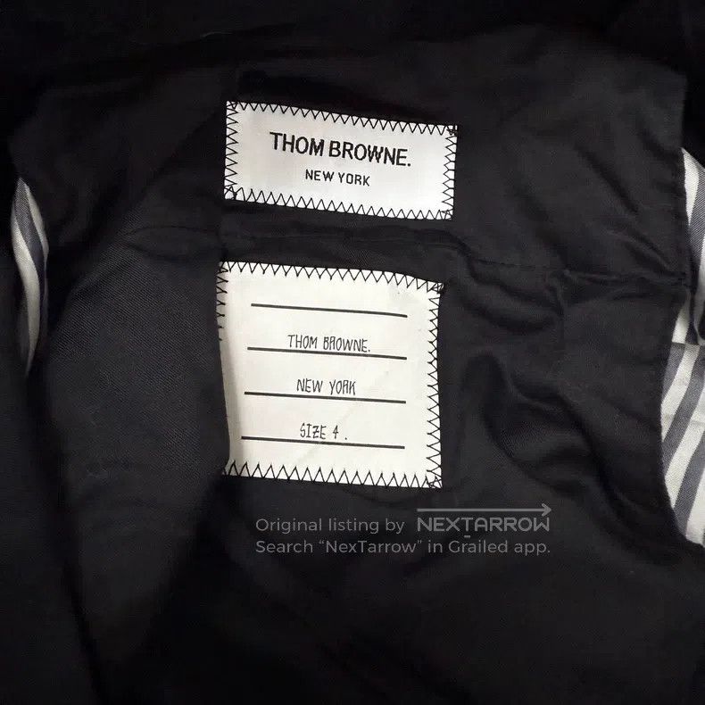 Thom Browne Thom Browne size 4 Black wool casual trousers Size US 41 - 3 Thumbnail