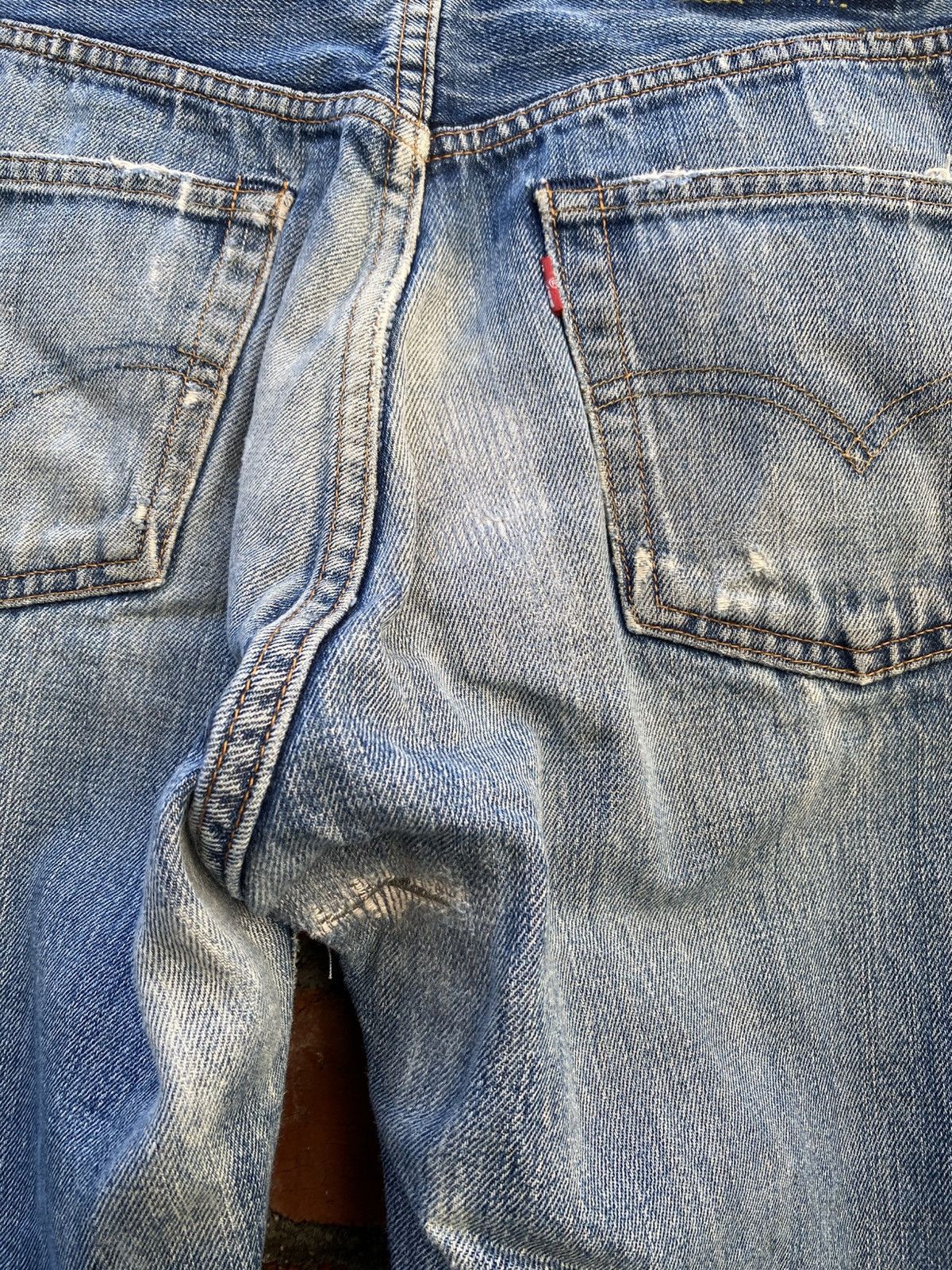 Levi's Vintage Clothing W33x29 Vintage levi's 502 big E redline distressed Size US 33 - 5 Thumbnail