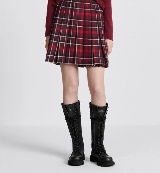 Dior o1w1db10225 Pleated Short Skirt in Multicolor Size 28" / US 6 / IT 42 - 6 Thumbnail