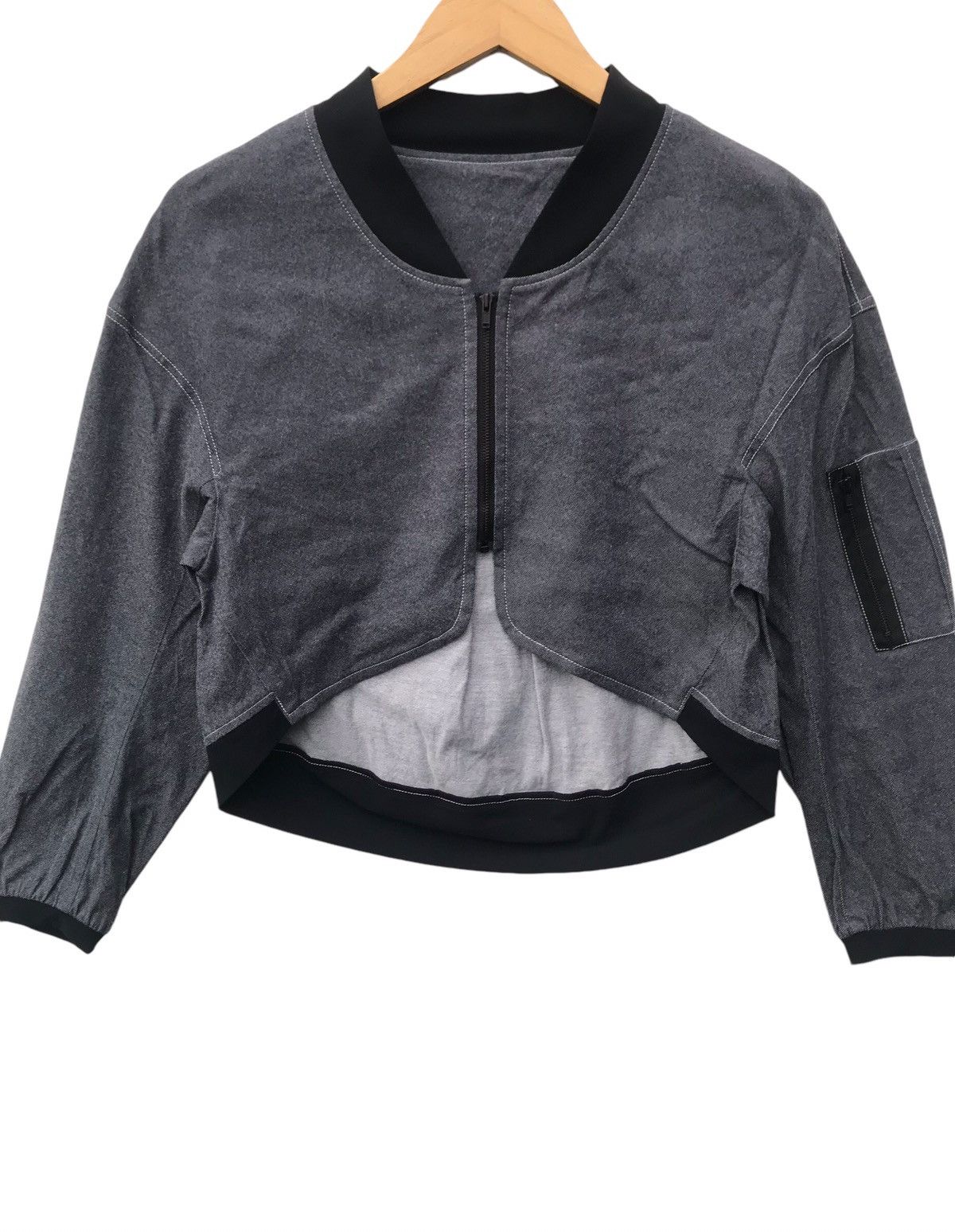 Japanese Brand Gabardine Japan Designer Cropped Jacket Size S / US 4 / IT 40 - 1 Thumbnail