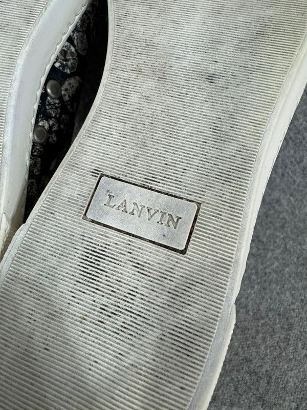 Lanvin Lanvin Jewels Diamond Print Leather Canvas High Sneakers 37 Size US 7 / IT 37 - 11 Thumbnail