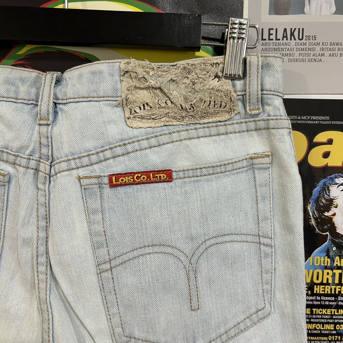 Designer Vintage Lois Co.Ltd. Washed Blue Spain Brand Denim Size US 31 - 16 Thumbnail