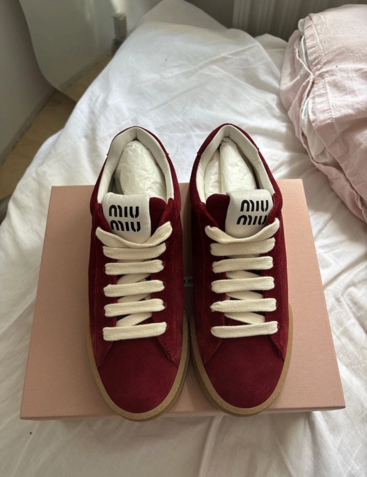 Miu miu bleached sneakers