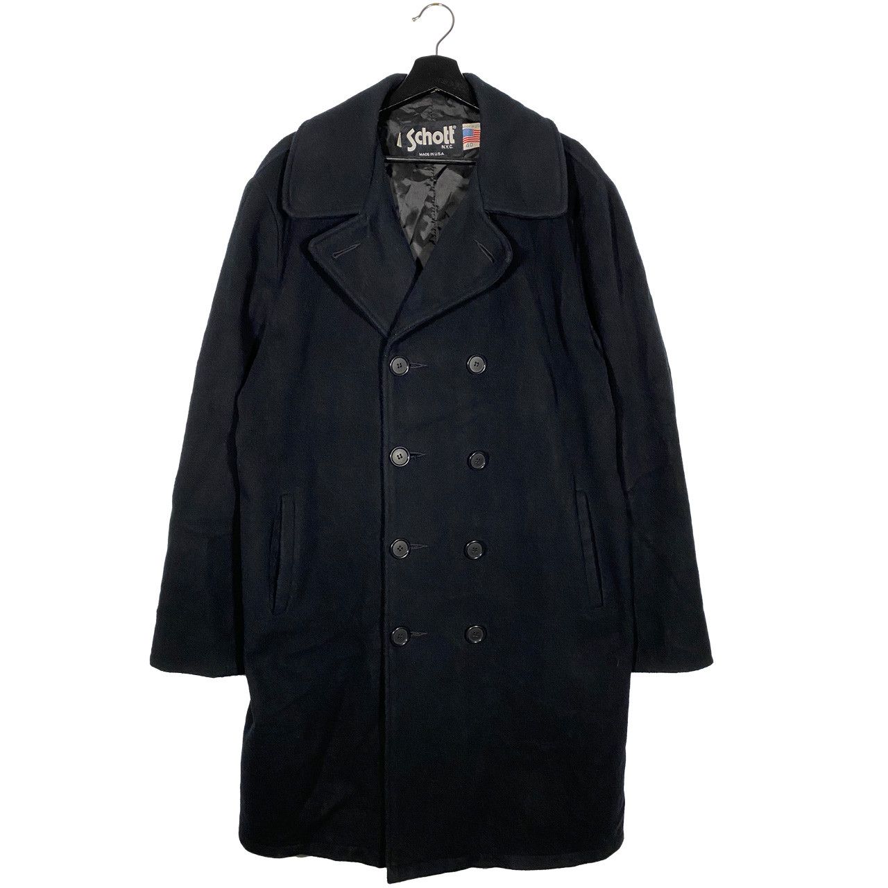 Schott RARE Vintage Schott 776 40L Wool Peacoat Black Size US M / EU 48-50 / 2 - 1 Thumbnail